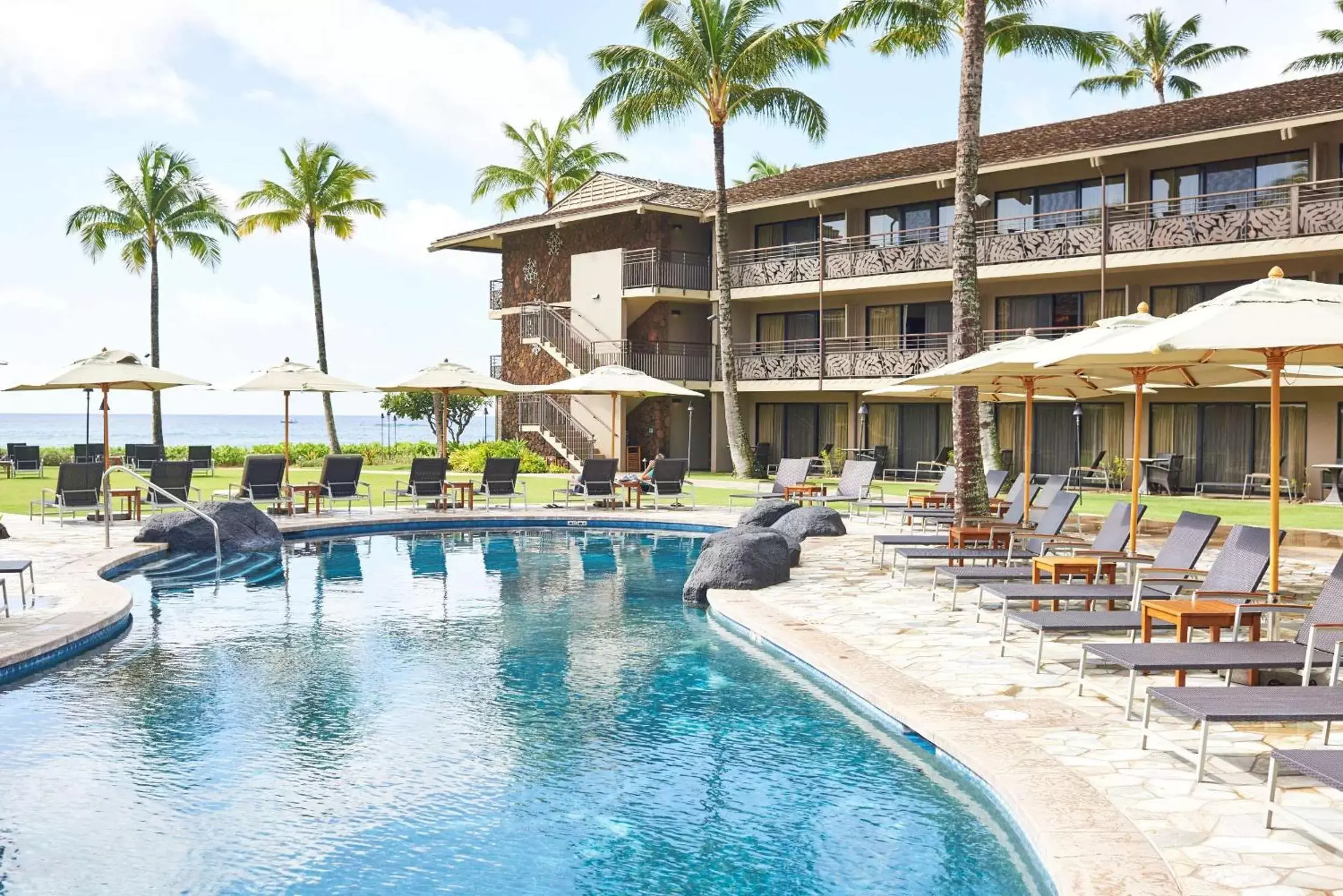 Pool view, Swimming Pool in Koa Kea Resort on Poipu Beach