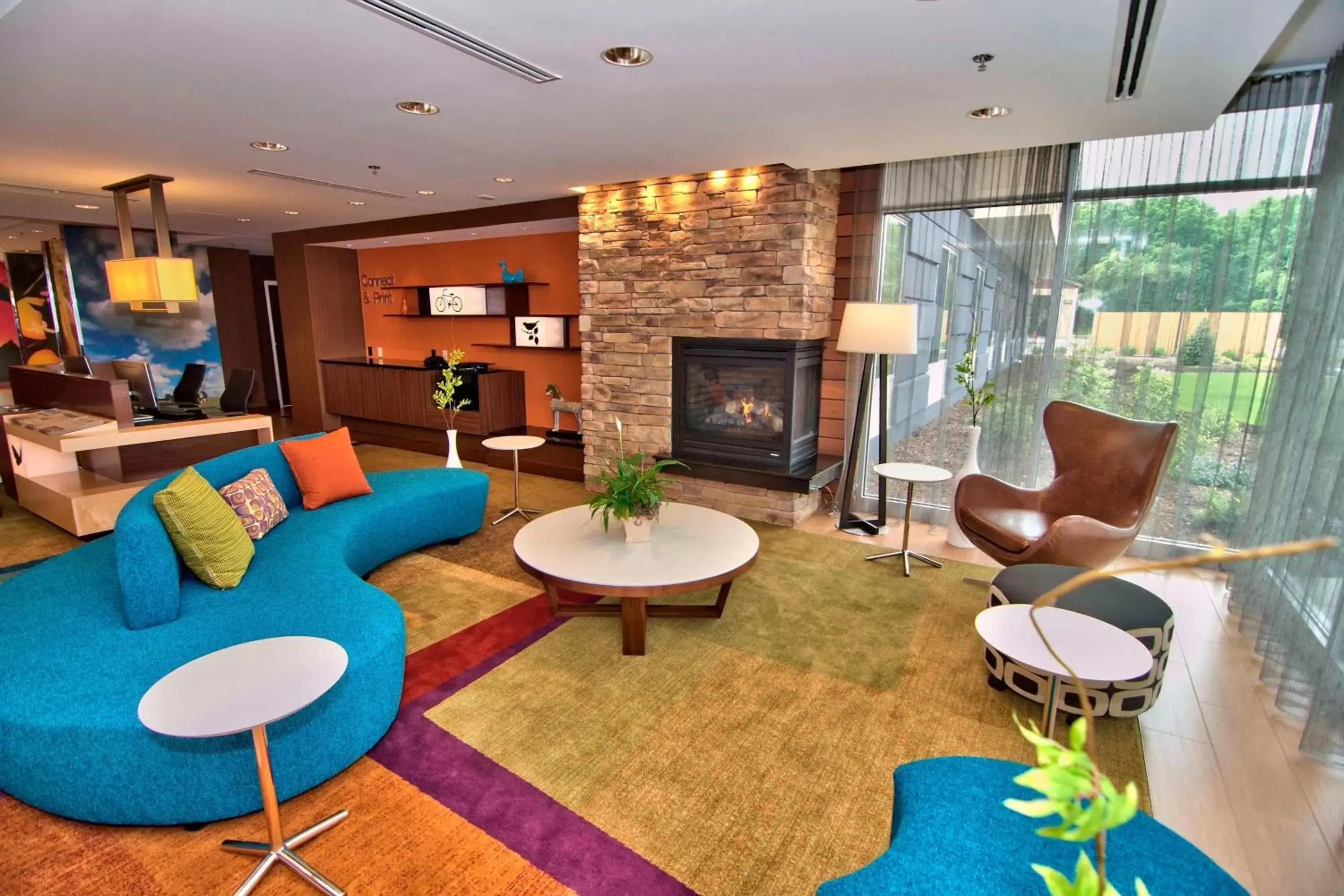 Lobby or reception, Lounge/Bar in Fairfield Inn & Suites by Marriott Towanda Wysox