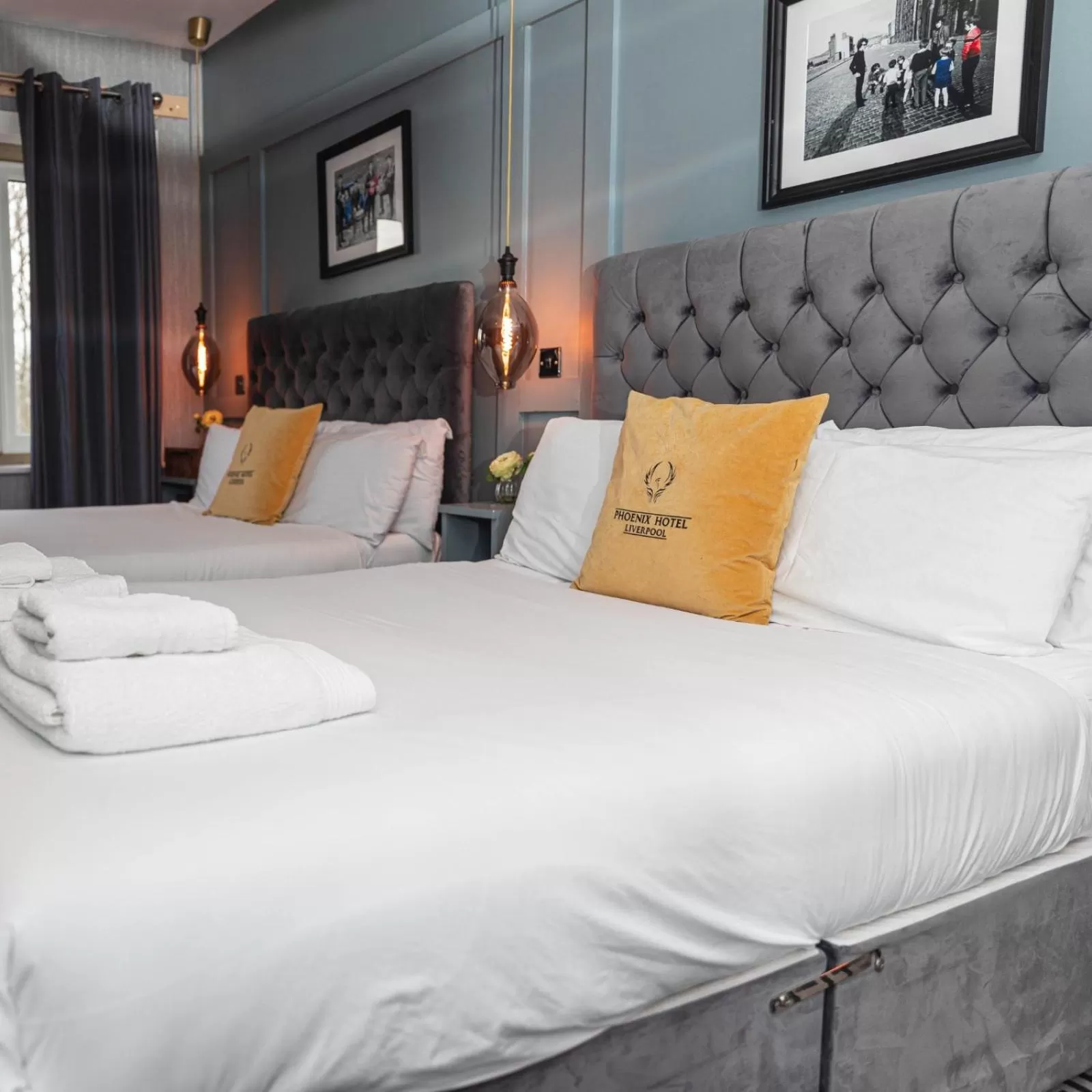 Bed in Phoenix Hotel Liverpool