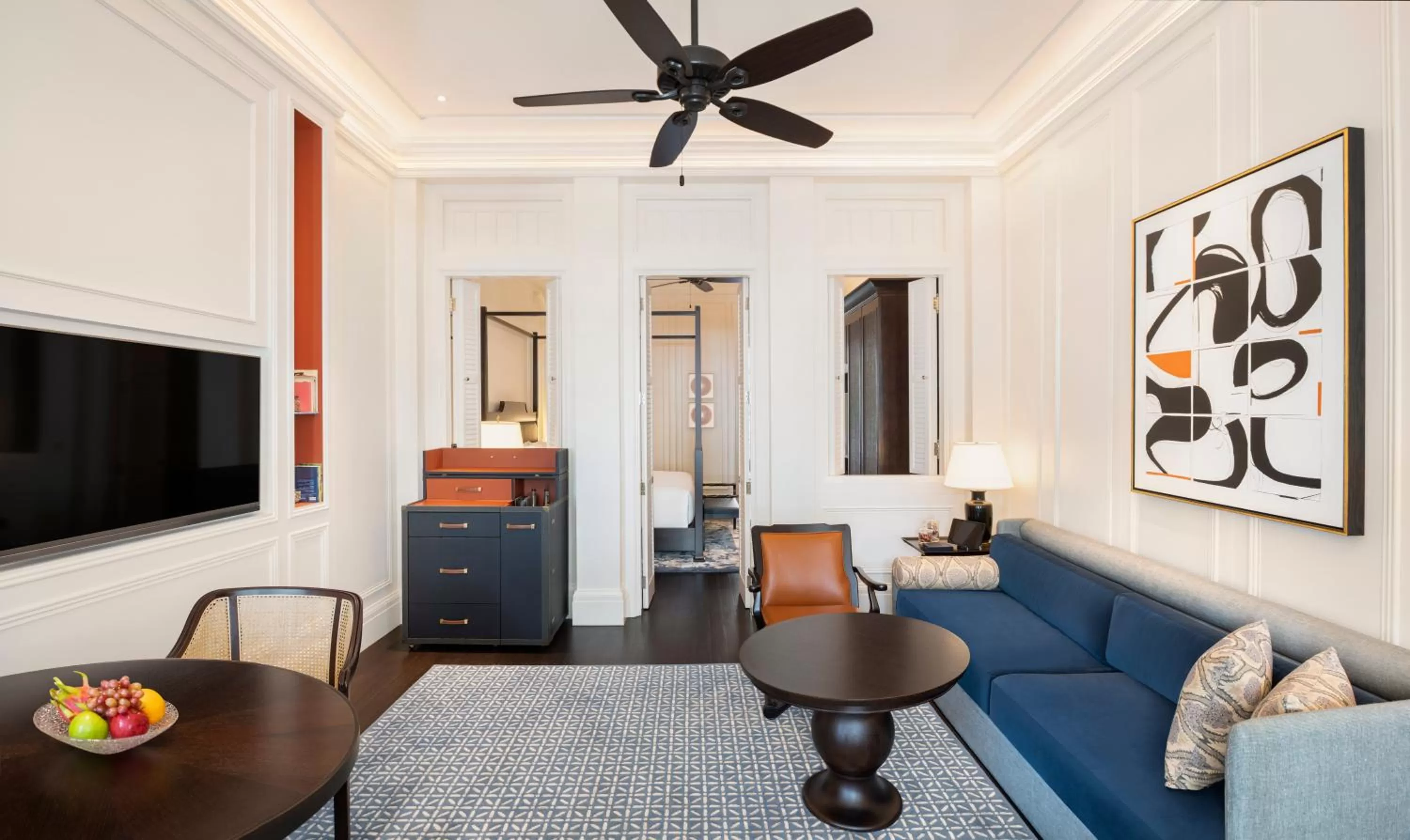 Living room in Raffles Singapore