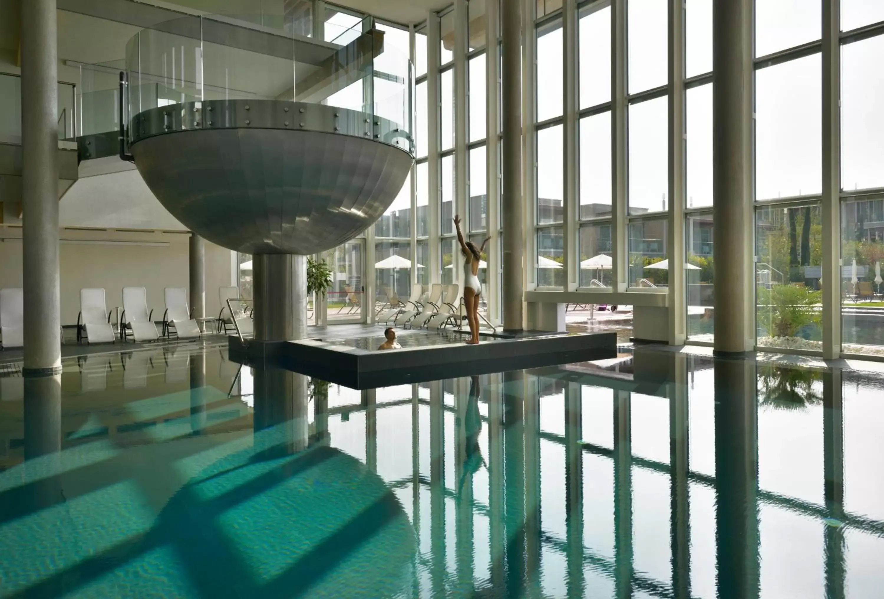 People, Swimming Pool in Aqualux Hotel Spa Suite & Terme