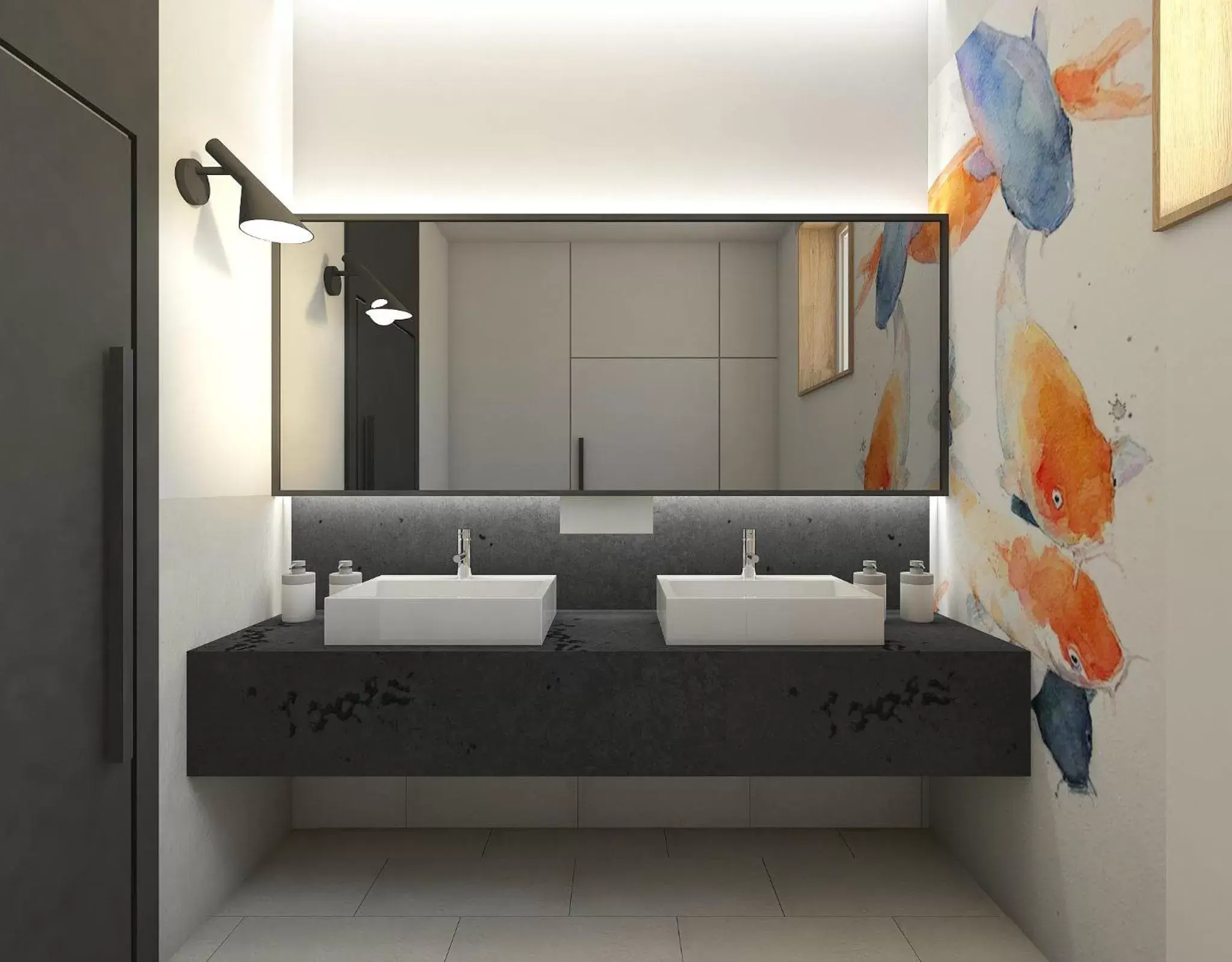 Lobby or reception, Bathroom in Hotel Faros