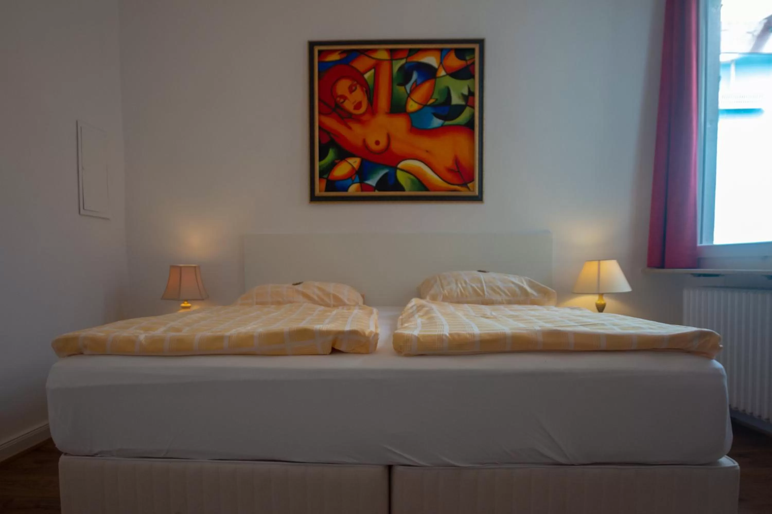 Bedroom, Bed in Hotel-Restaurant Hackteufel