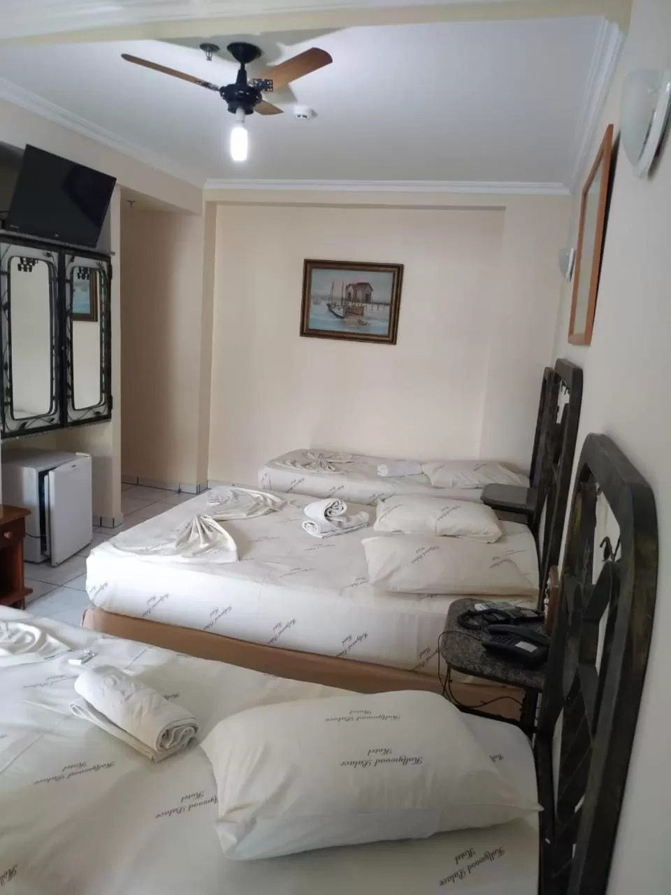 Bed in Hollywood Palace Hotel