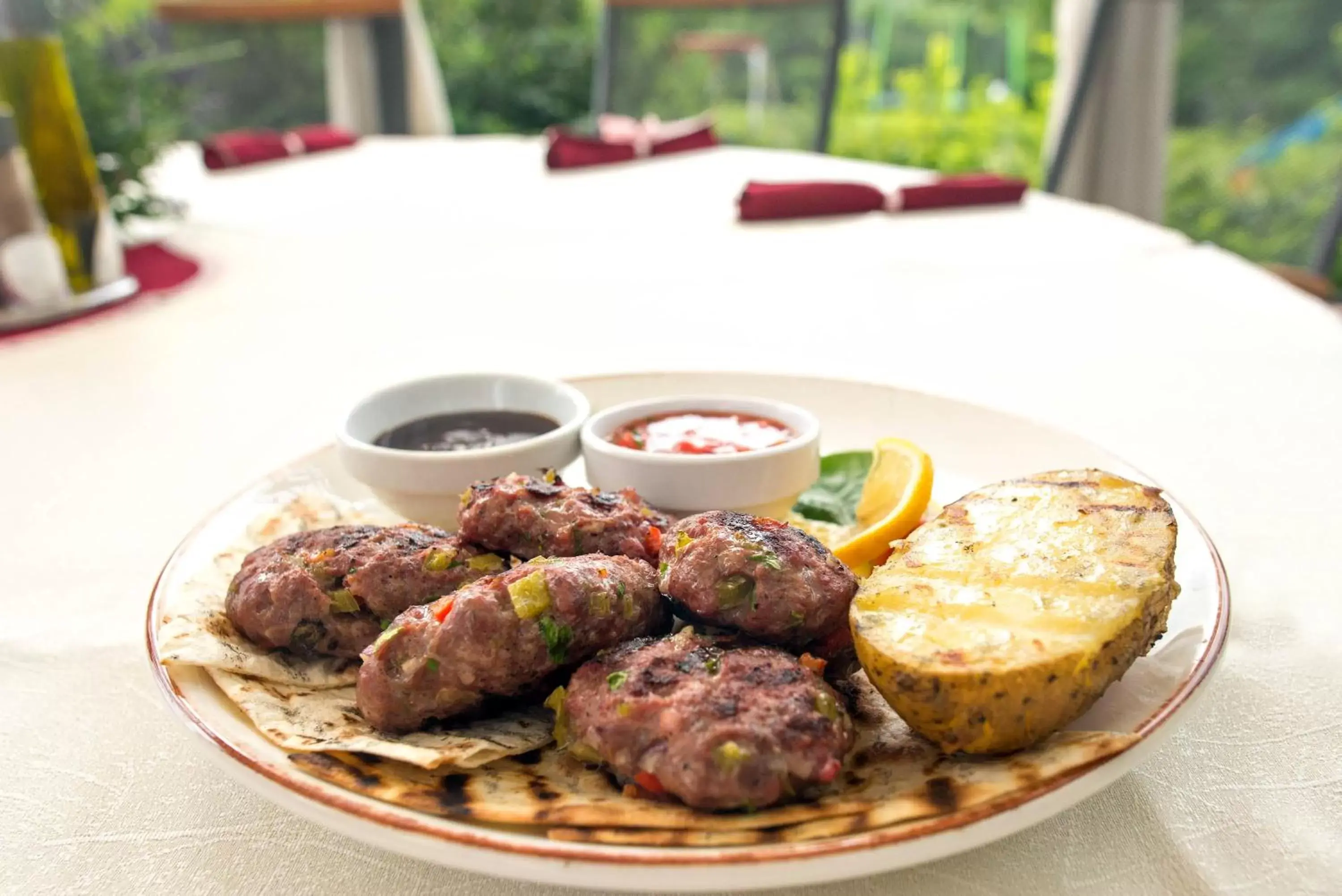 Food close-up in RAYA Garden - Park Hotel & Winery Food close-up in RAYA Garden - Park Hotel & Winery