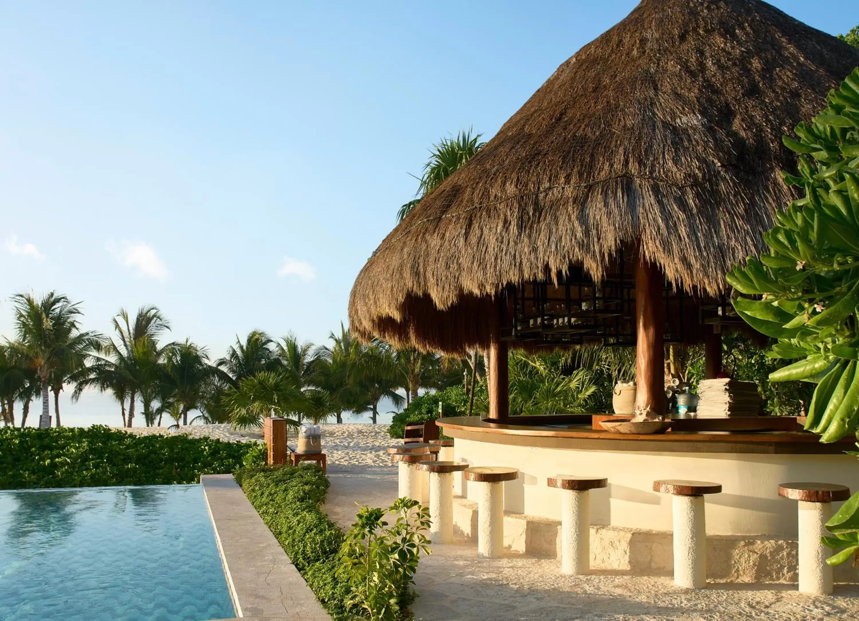 Lounge or bar, Swimming Pool in Chablé Maroma