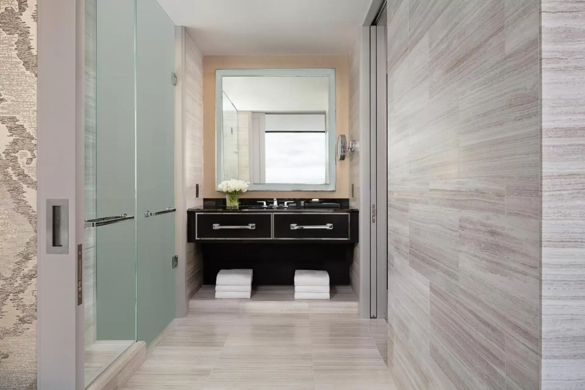 Bathroom in Four Seasons Hotel One Dalton Street, Boston