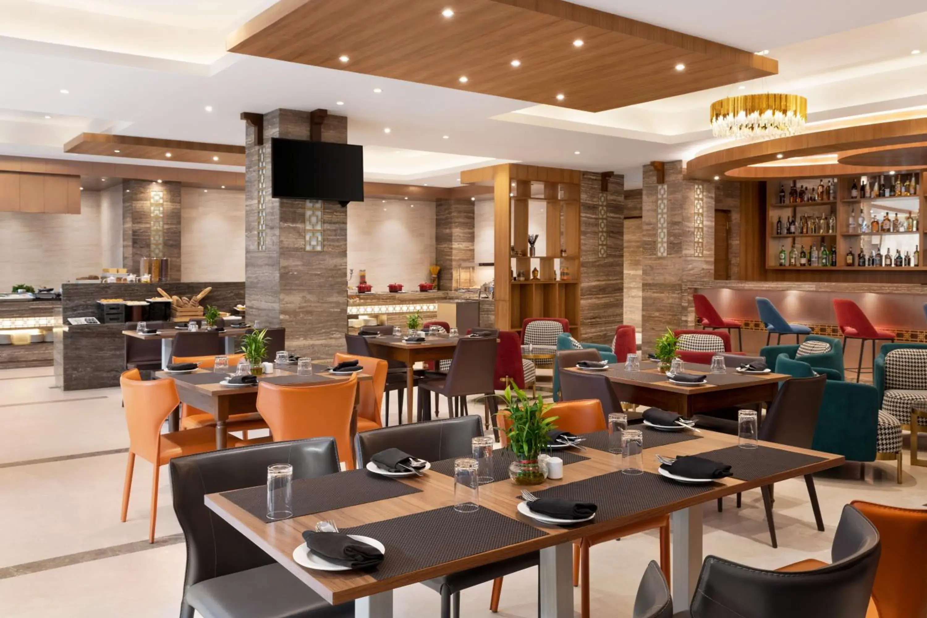 Patio, Restaurant/Places to Eat in Ramada Encore by Wyndham Kathmandu Thamel