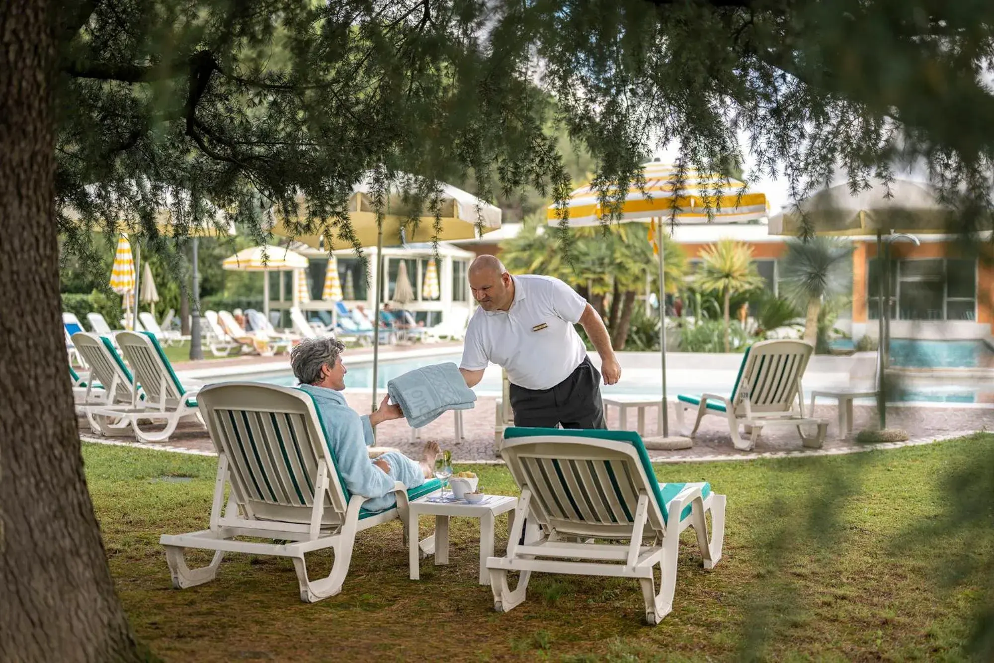 People in Apollo Terme Hotel