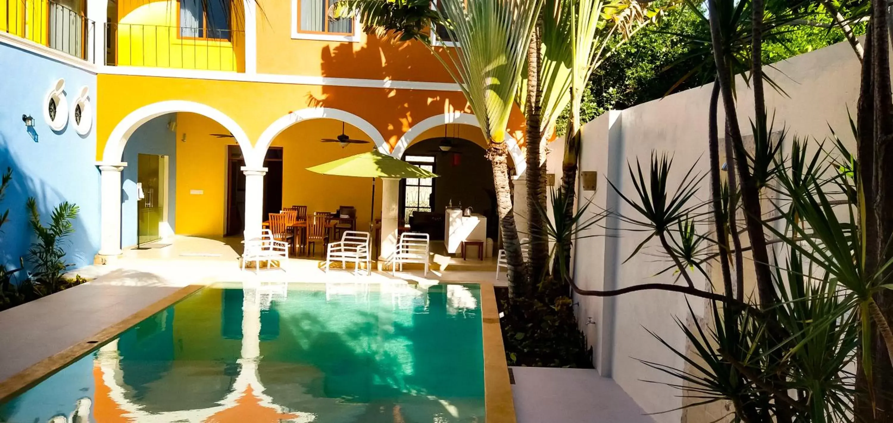 Pool view in Merida Santiago Hotel Boutique