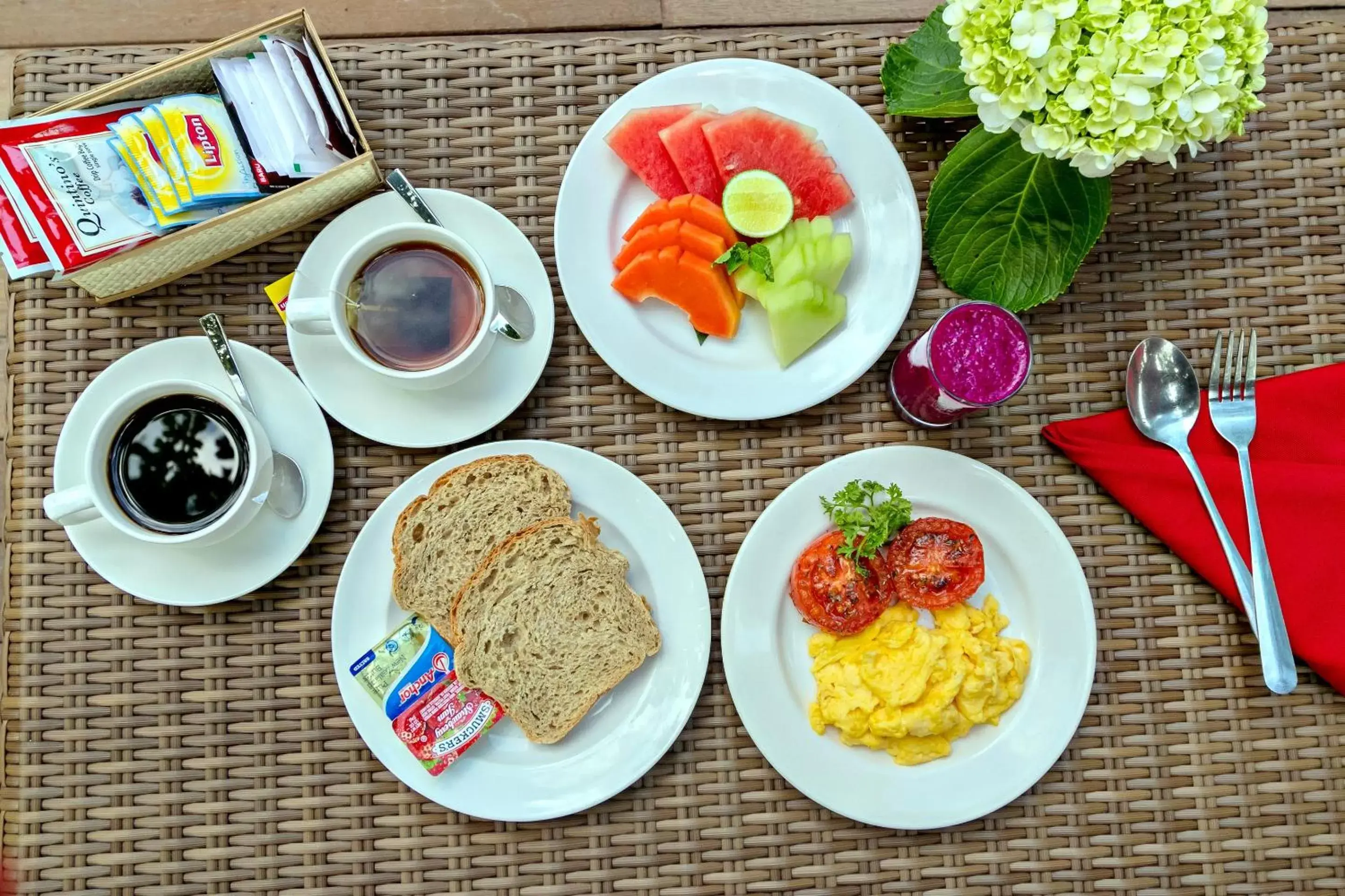 Food close-up in Canvas Escape Resort Food close-up in Canvas Escape Resort