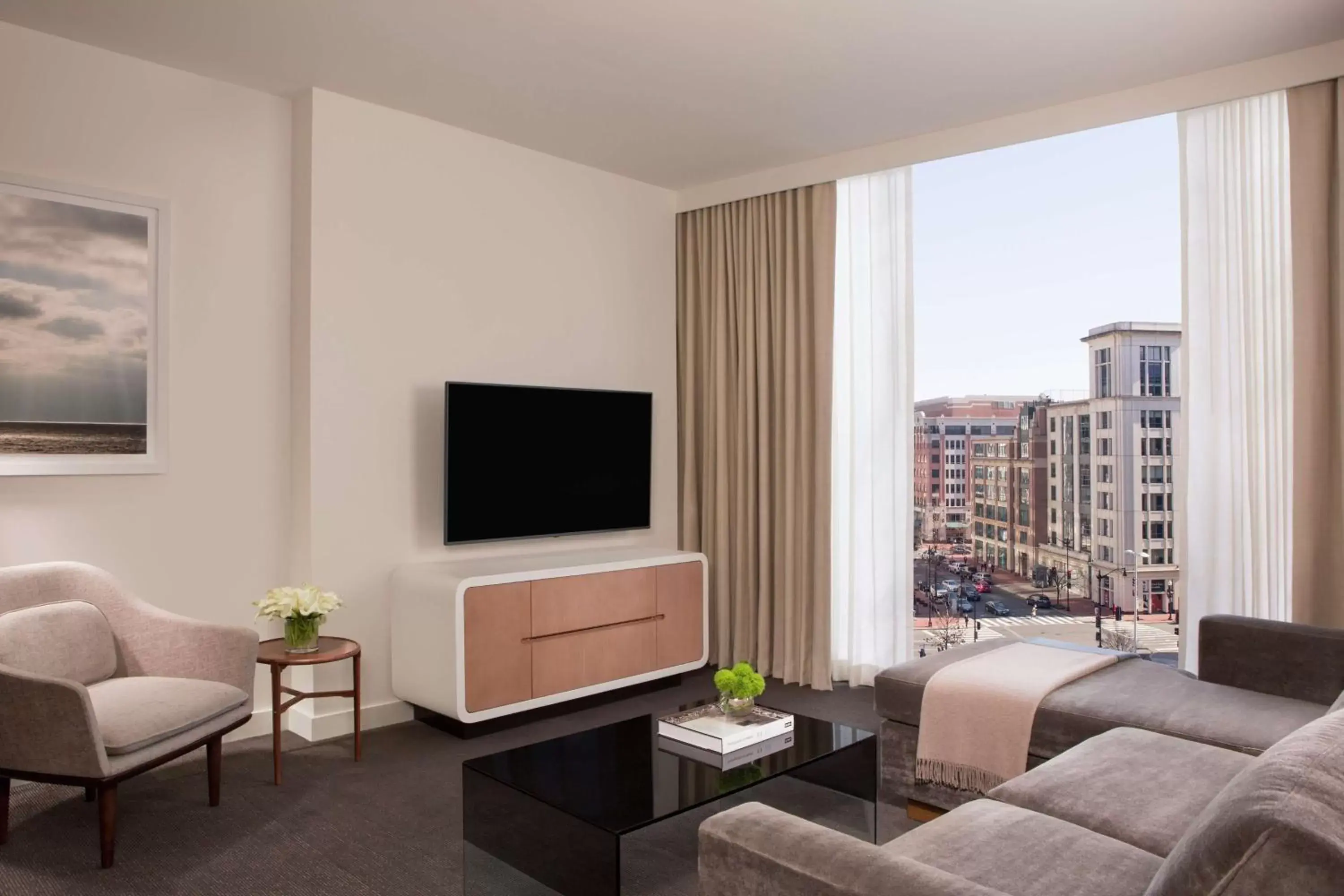 Bedroom, Seating Area in Conrad Washington DC