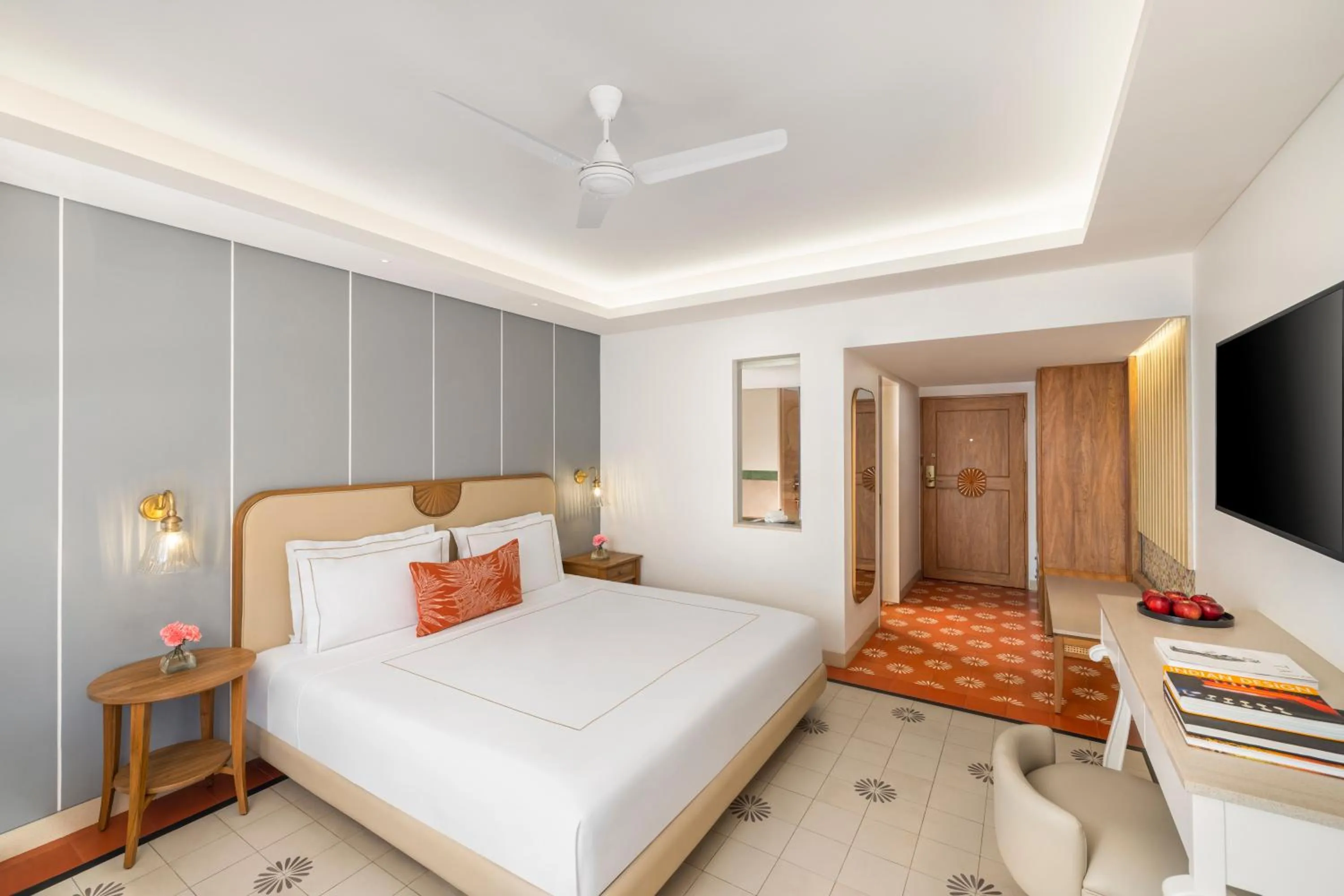 Bed in Taj Cidade de Goa Heritage, Goa