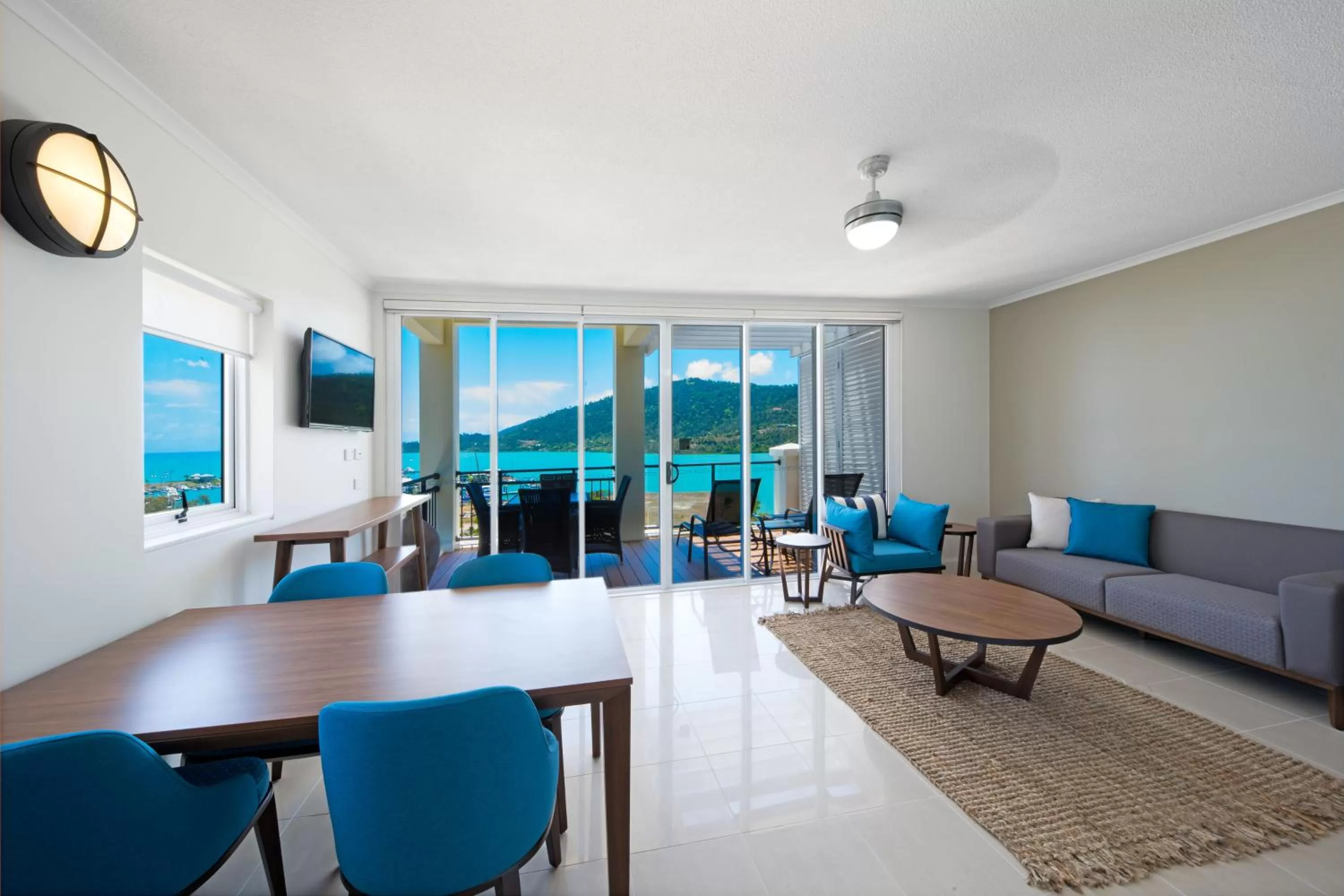 Living room in The Sebel Whitsundays