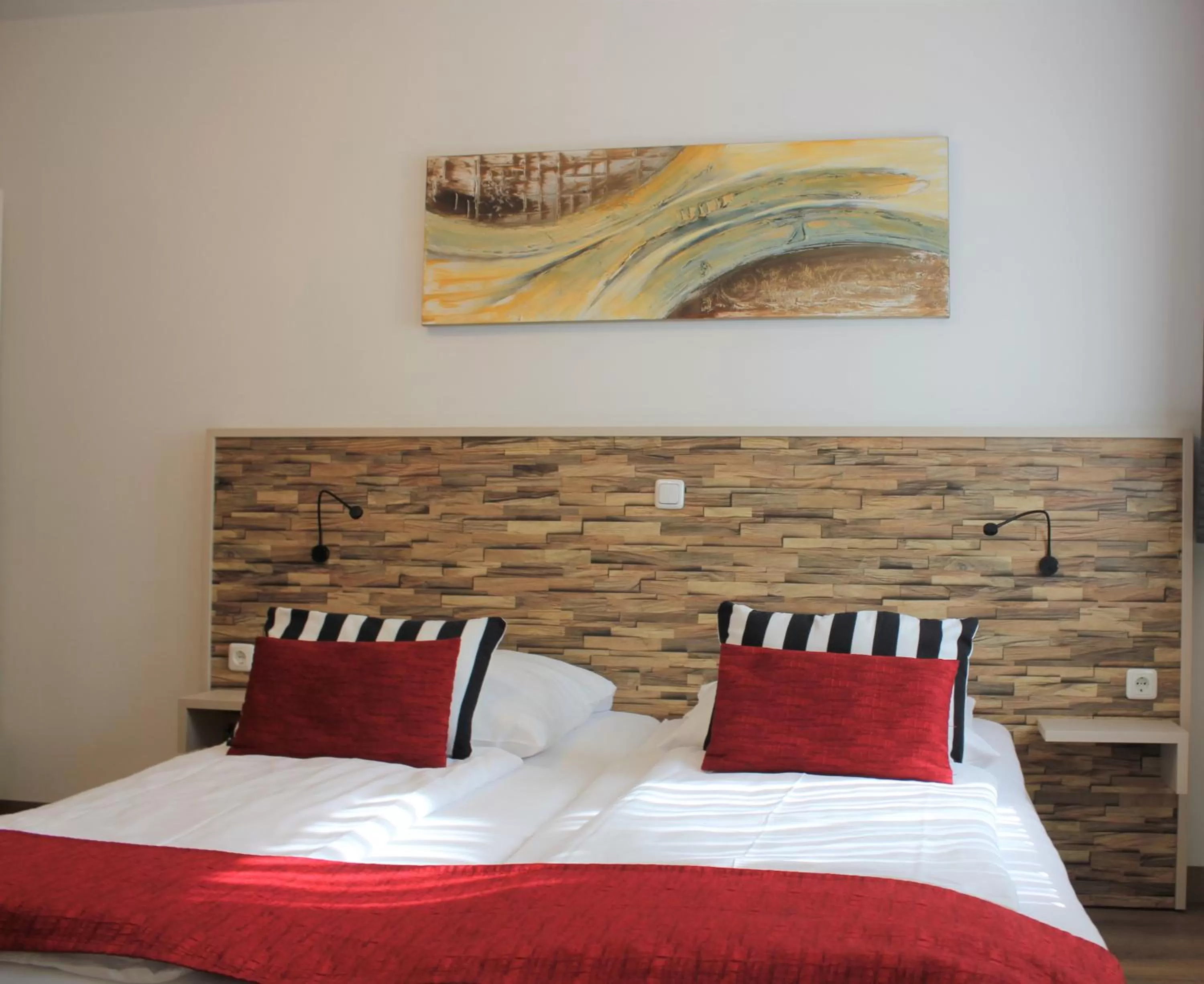 Photo of the whole room, Bed in Am Blumenhaus