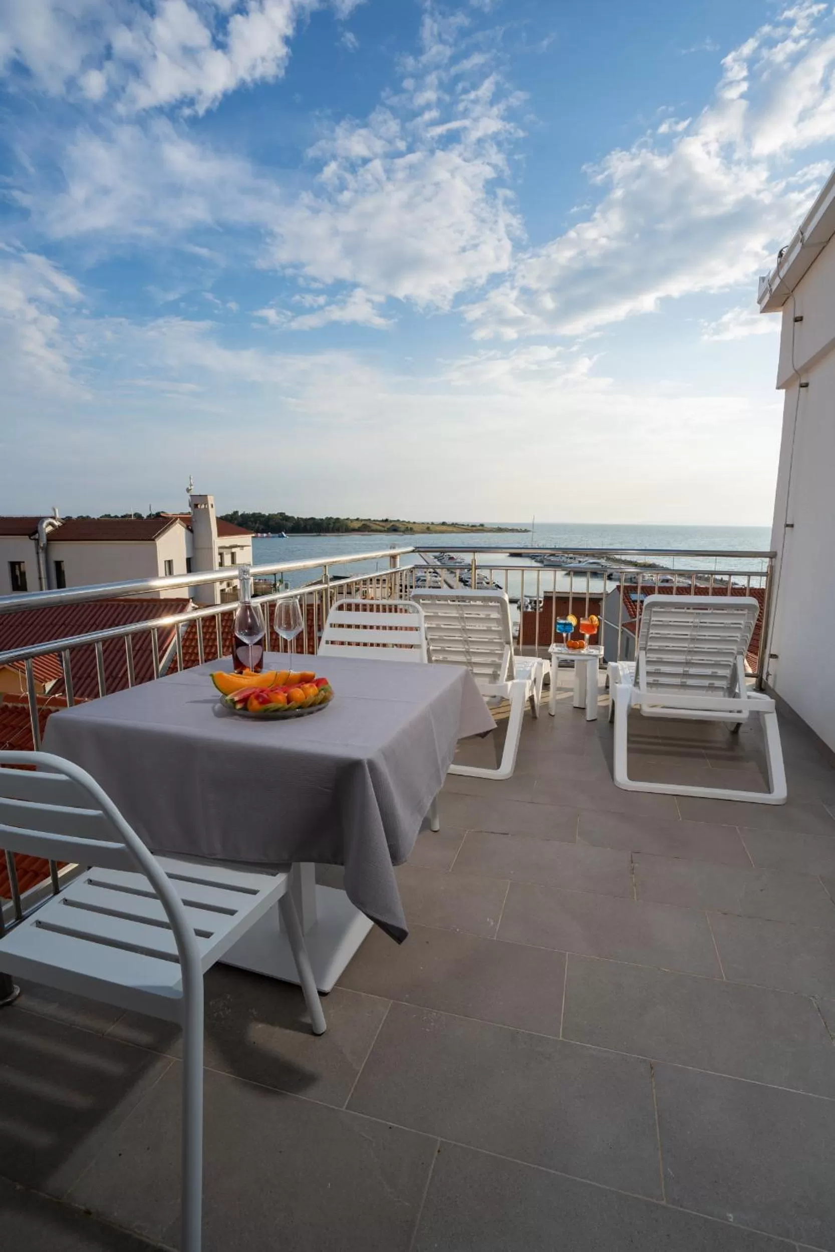 Balcony/Terrace in Bed&Breakfast Novalis