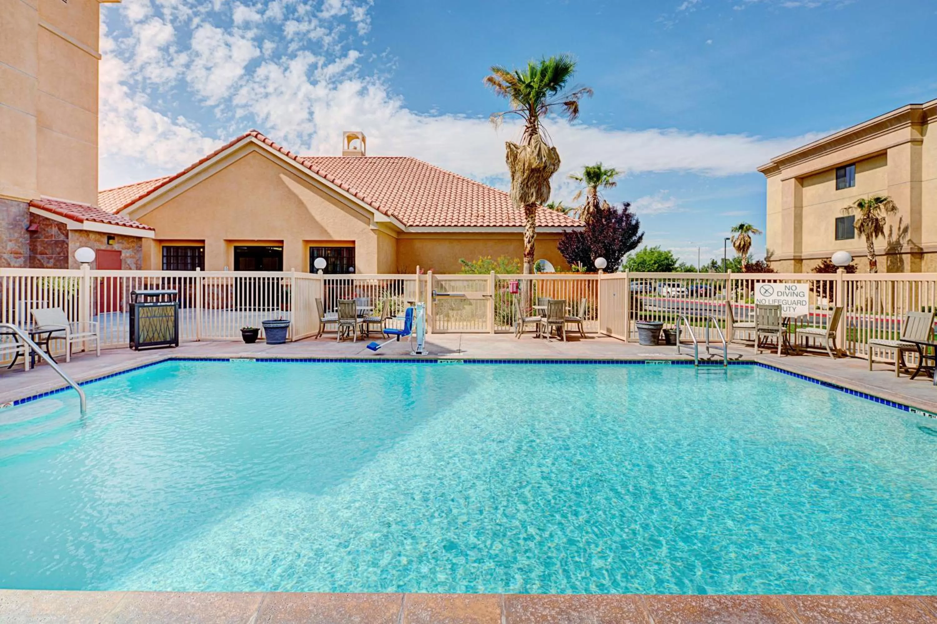 Pool view in Homewood Suites Lancaster