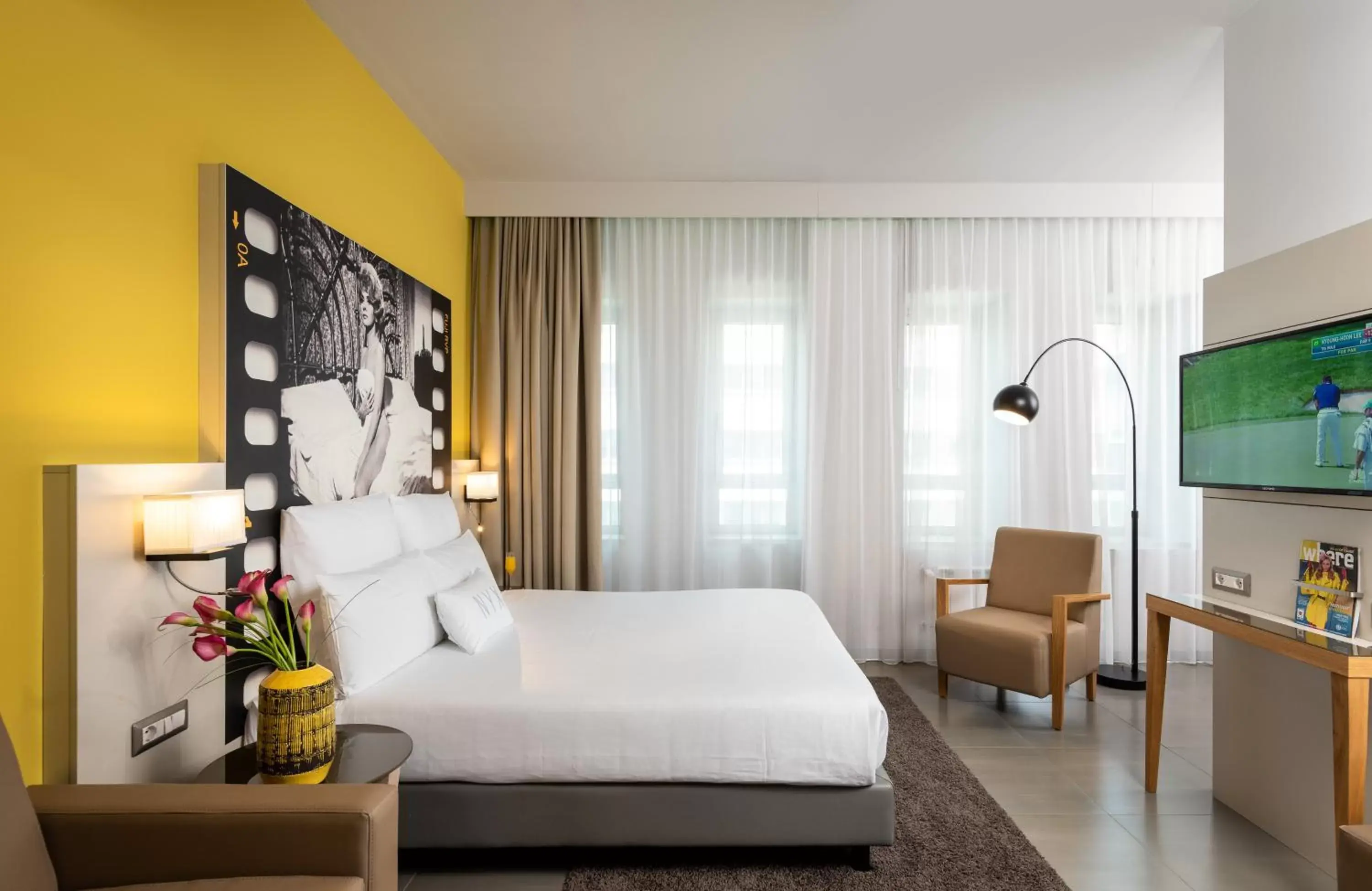 Bedroom in NYX Hotel Milan by Leonardo Hotels