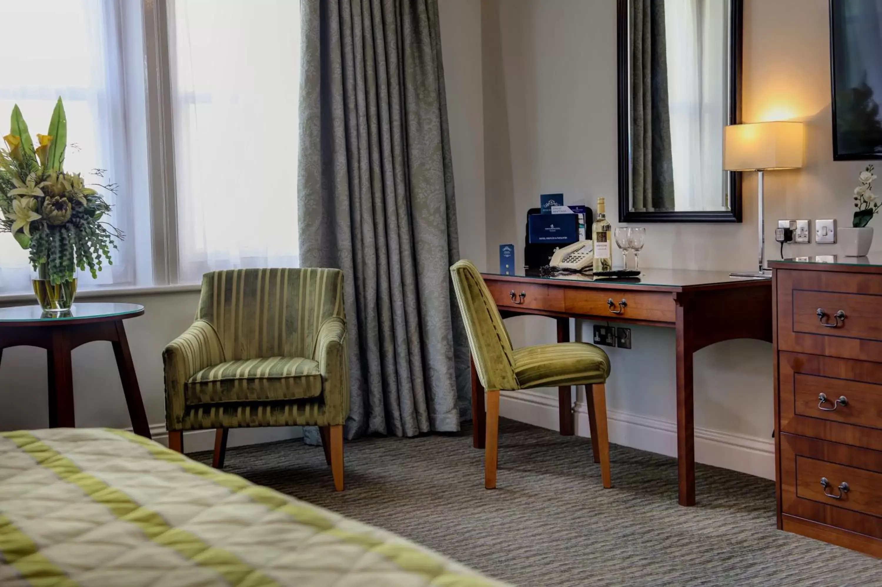 Decorative detail, Seating Area in Norfolk Royale Hotel