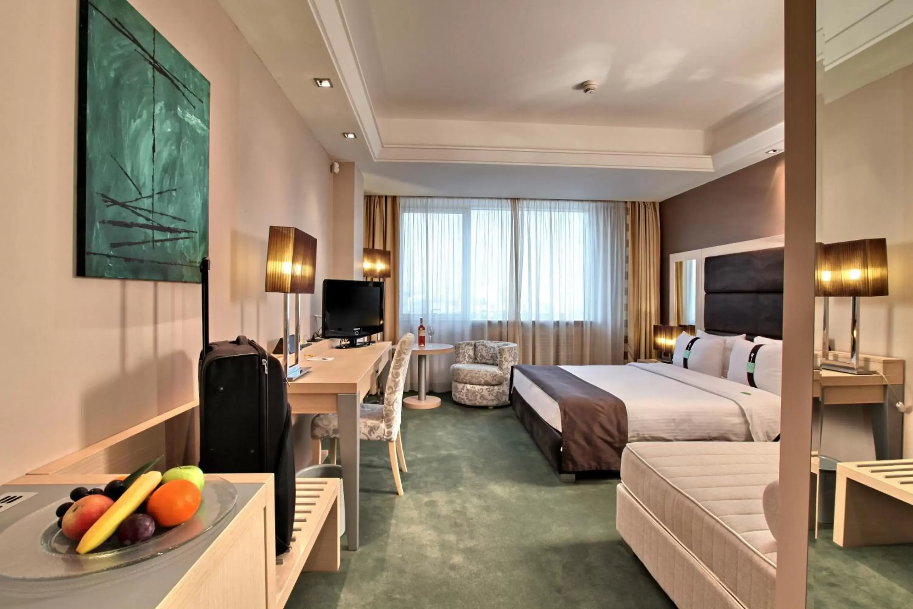 Bed in Holiday Inn Belgrade, an IHG Hotel