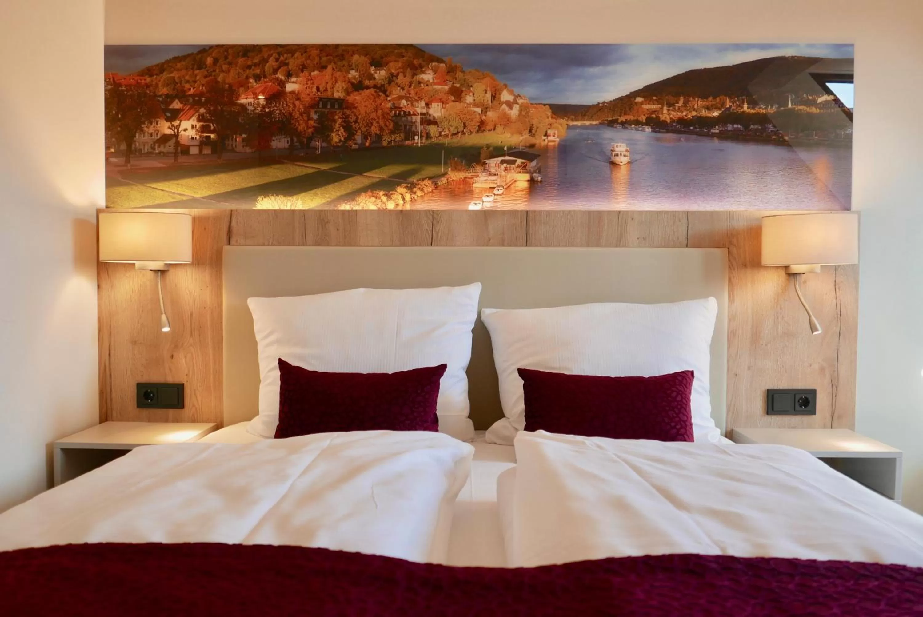 Bed in Rafaela Hotel Heidelberg