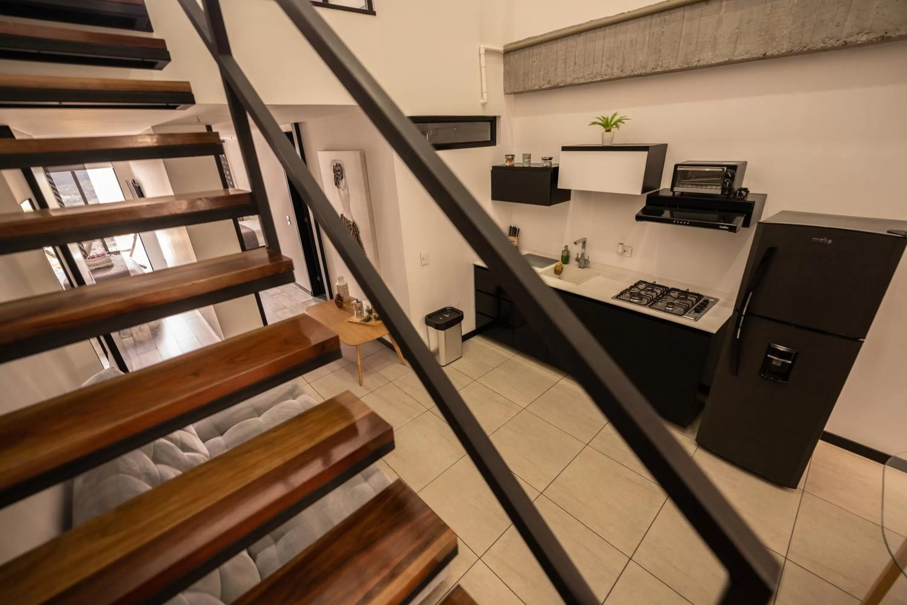 Kitchen or kitchenette in The Coffee Club Apartahotel