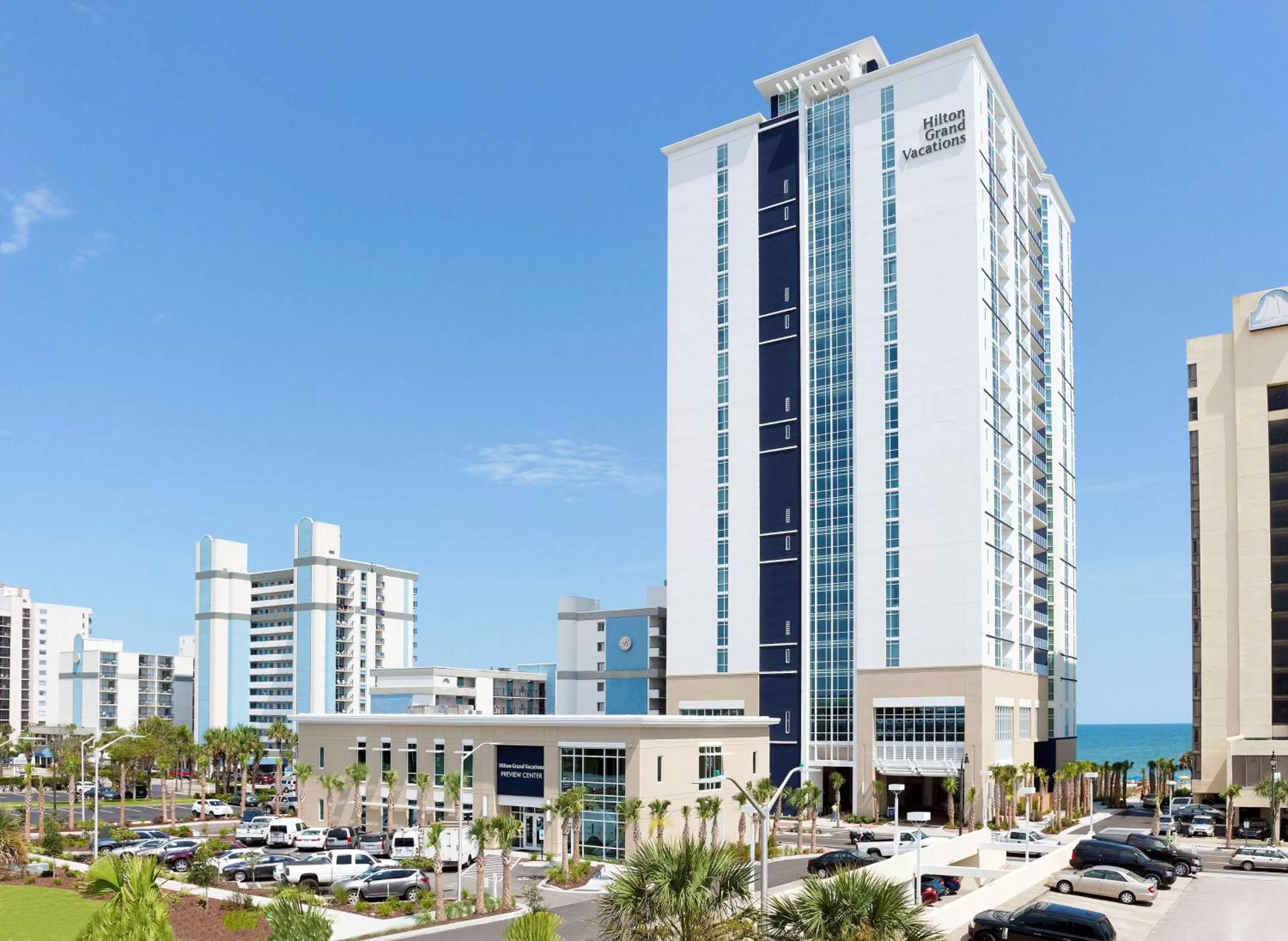 Property building in Hilton Grand Vacations Club Ocean 22 Myrtle Beach