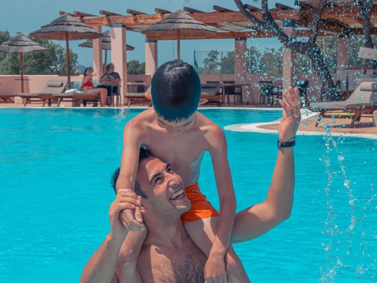 Family, Swimming Pool in Hotel Airone