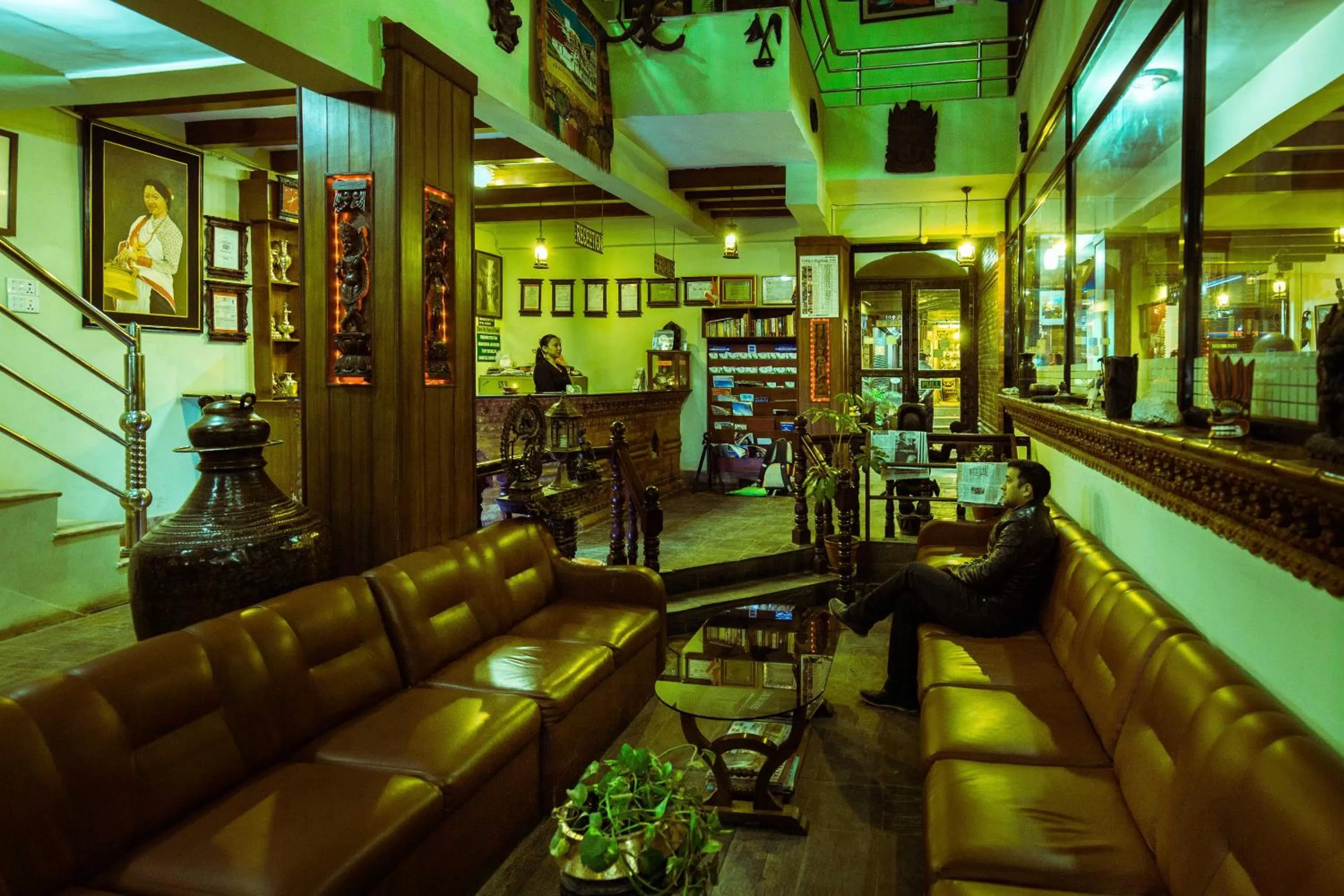 Lobby or reception in Kathmandu Eco Hotel