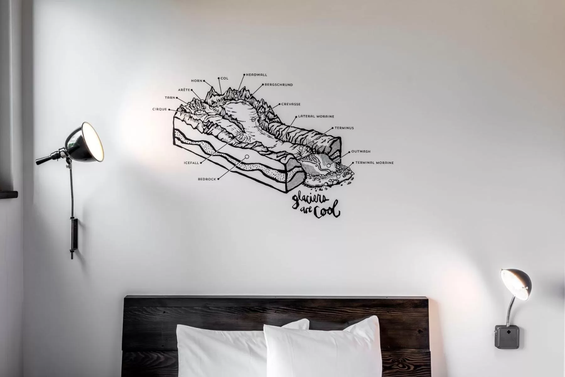 Decorative detail, Bed in The LARK