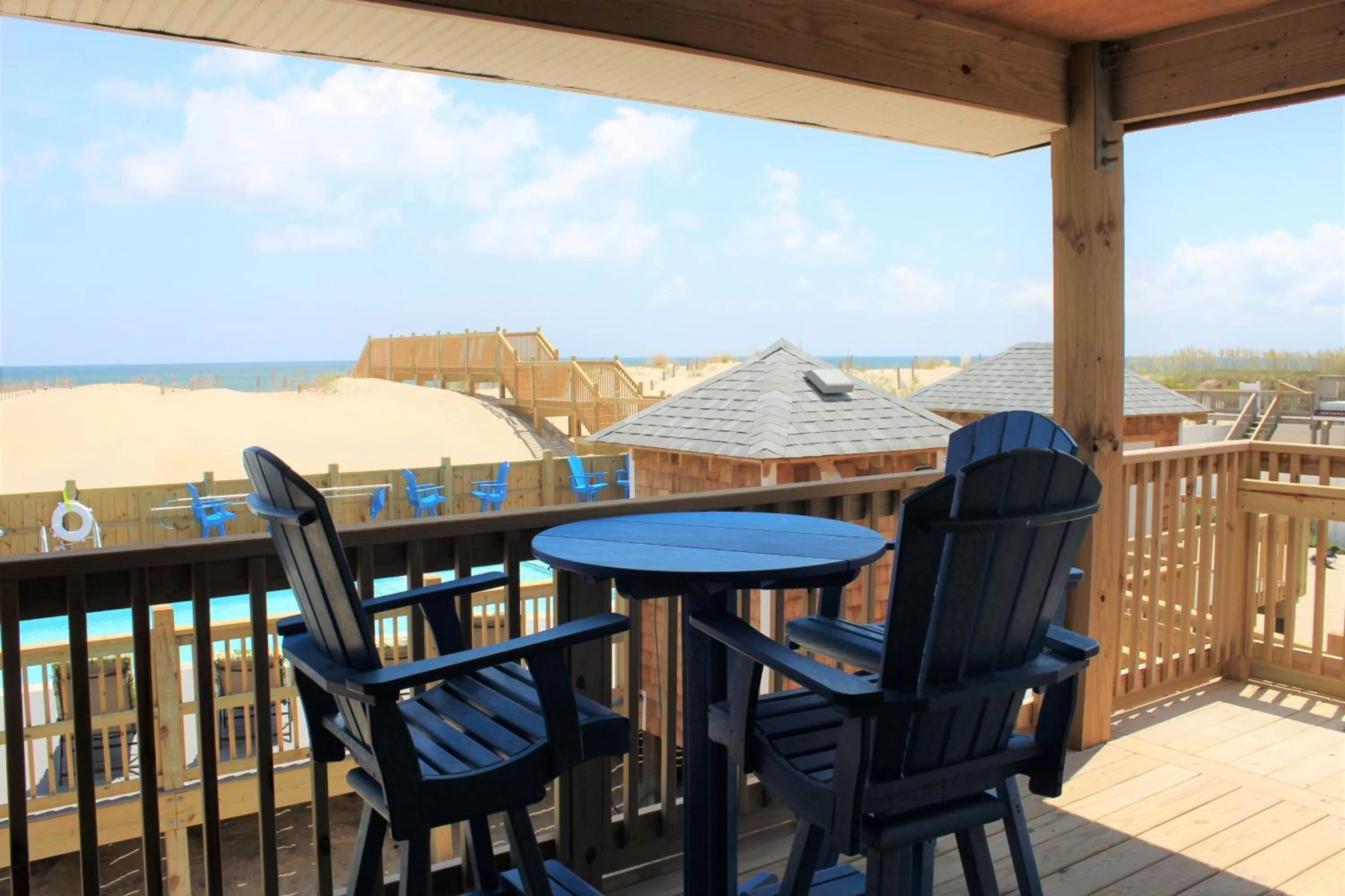 Balcony/Terrace in Whalebone Ocean Cottages by KEES Vacations