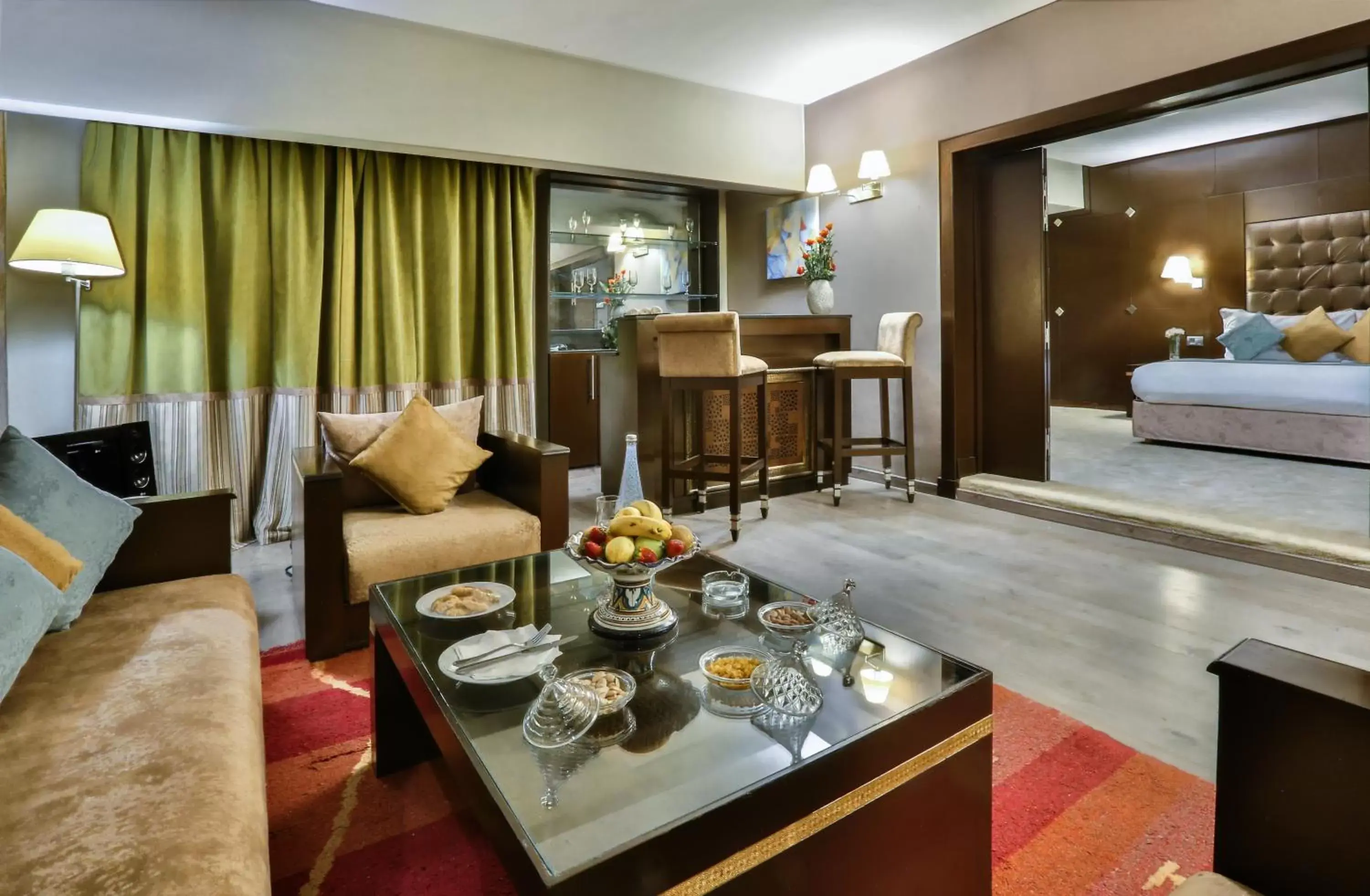 Living room, Bed in Terminus City Center Oujda Living room, Bed in Terminus City Center Oujda