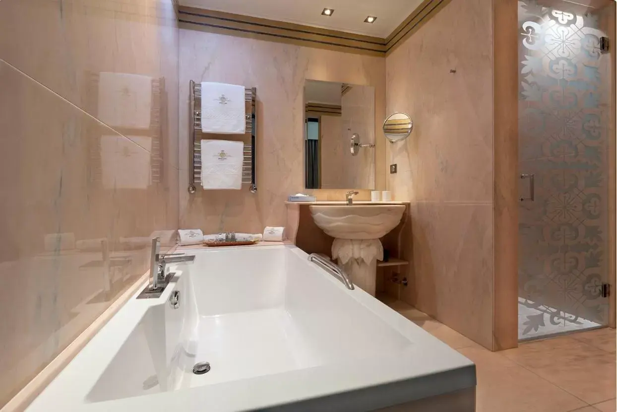 Bathroom in Alentejo Marmòris Hotel & Spa, a Small Luxury Hotel of the World