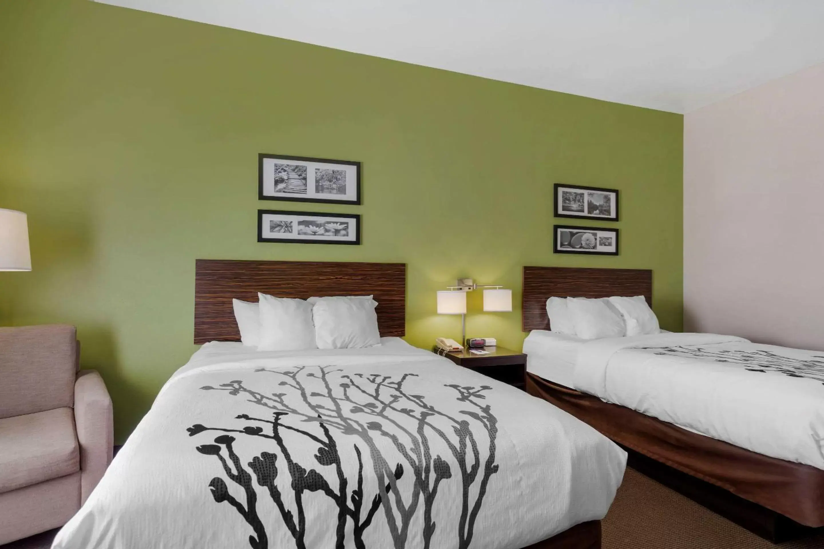 Bedroom, Bed in Sleep Inn & Suites Cave City