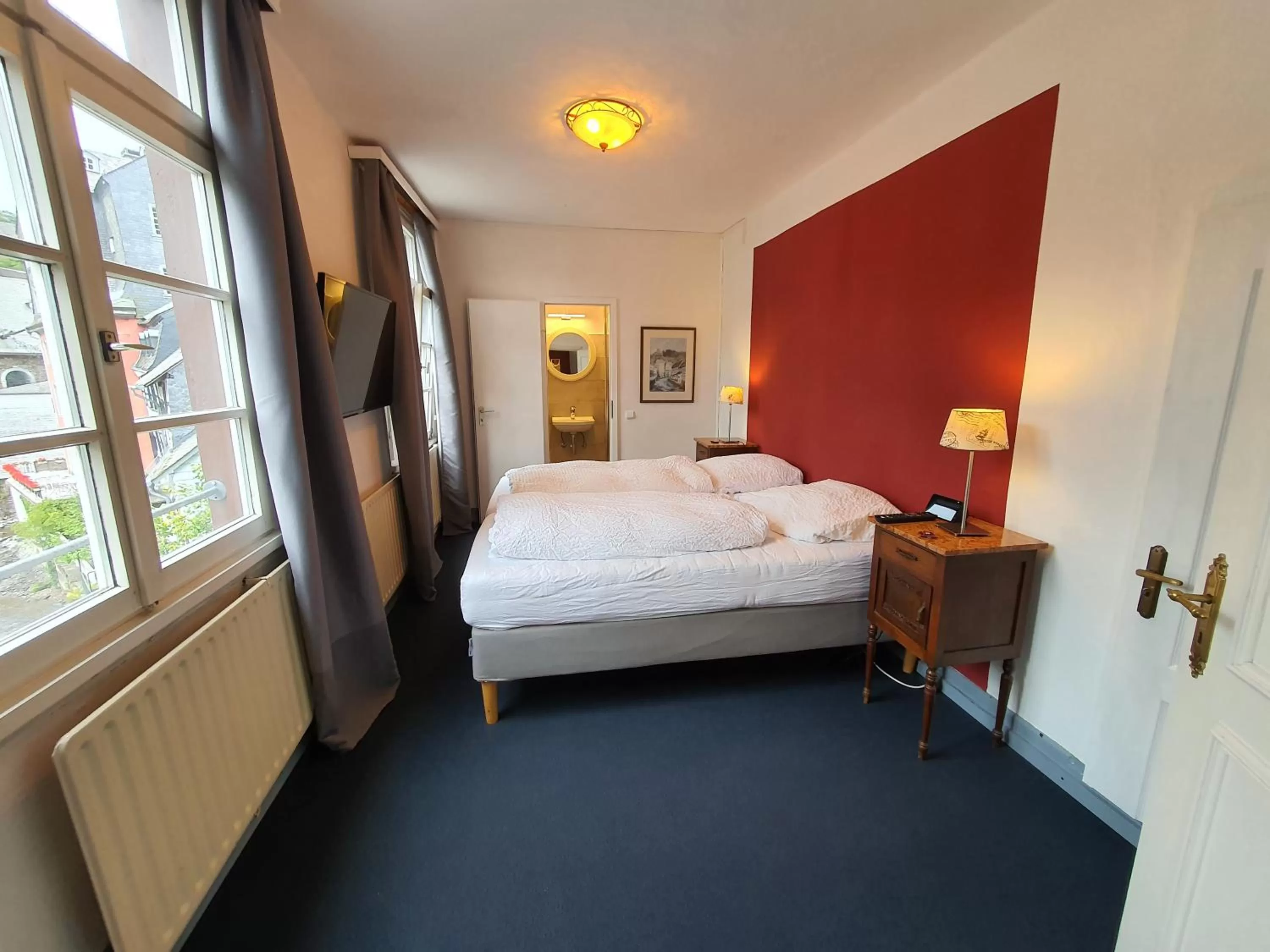 Bedroom, Bed in Haus Stehlings