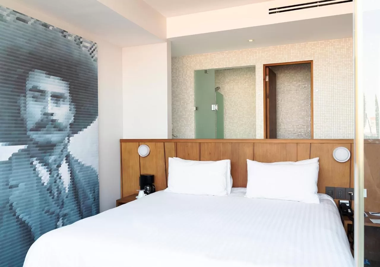 Bed in Ikonik Hotel Puebla