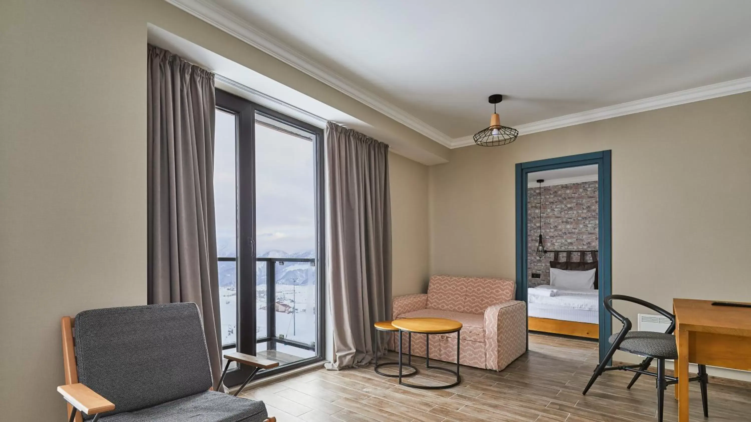 Living room, Seating Area in Gudauri Loft Hotel