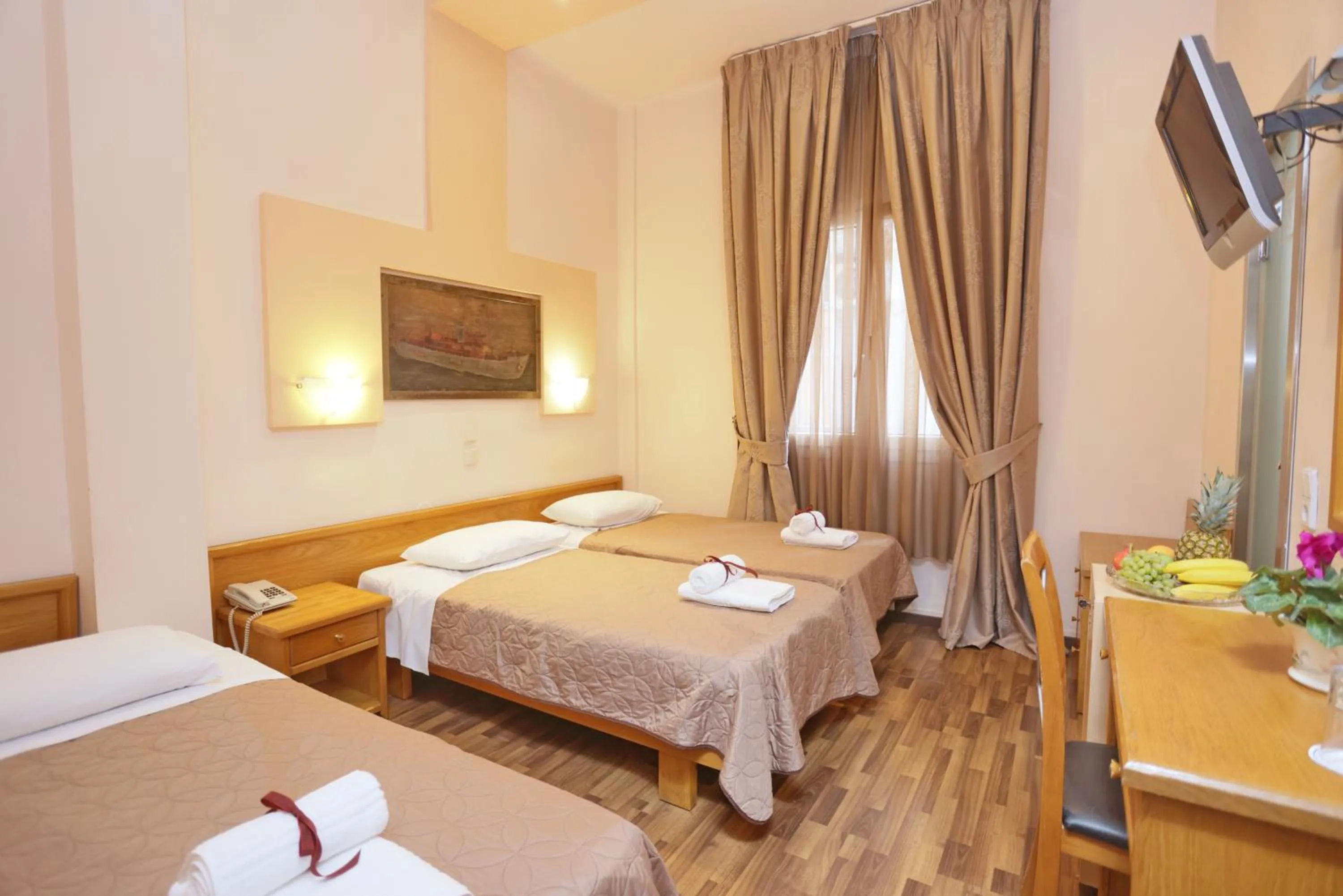 Bedroom, Bed in Aegeon Hotel