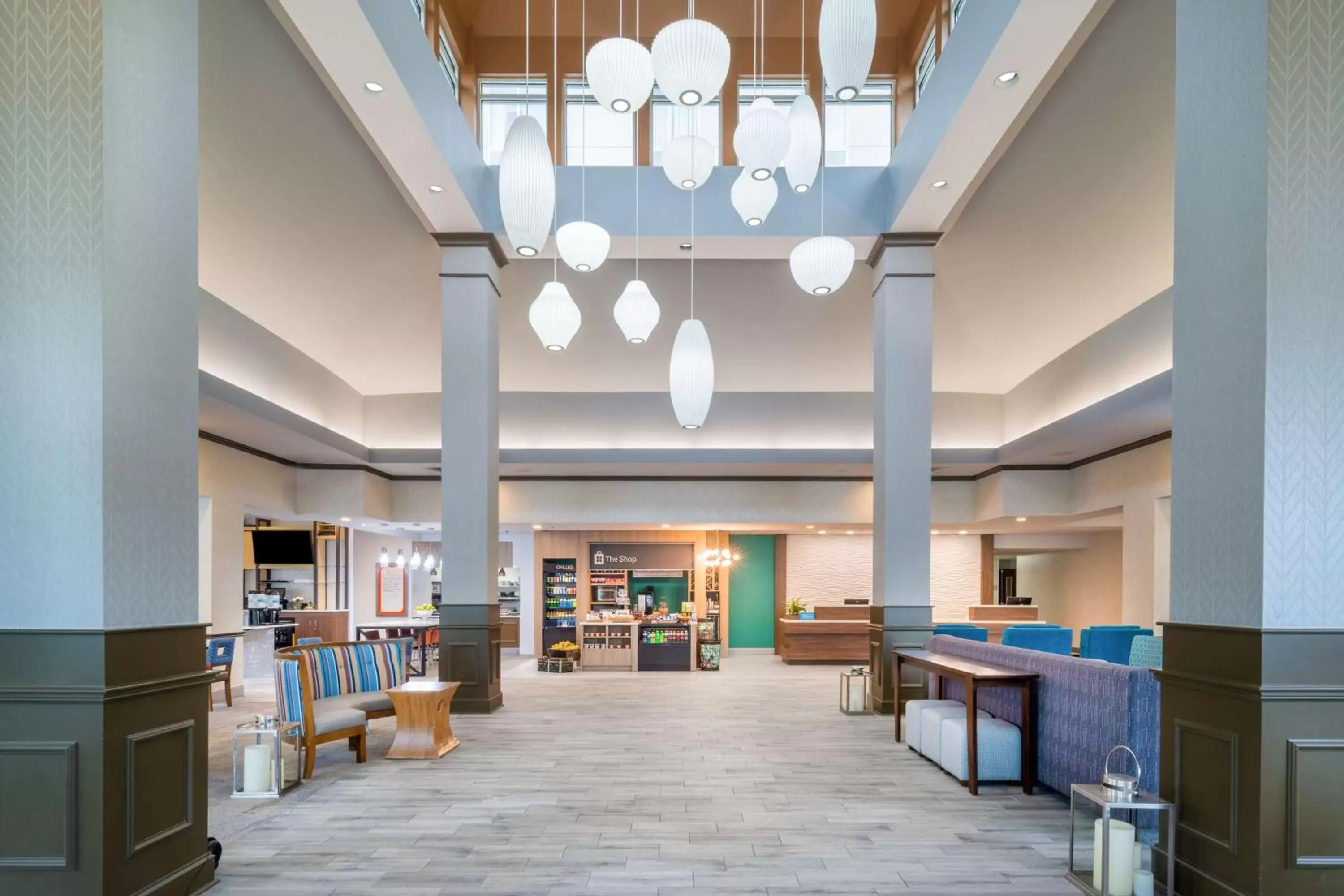 Dining area, Lobby/Reception in Hilton Garden Inn Augusta