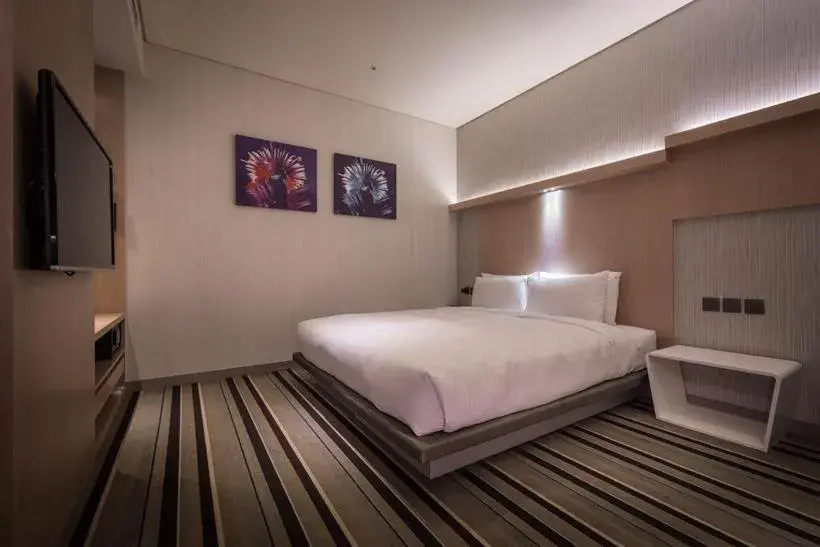 Bed in Taipei 101 SPARKLE Hotel Bed in Taipei 101 SPARKLE Hotel