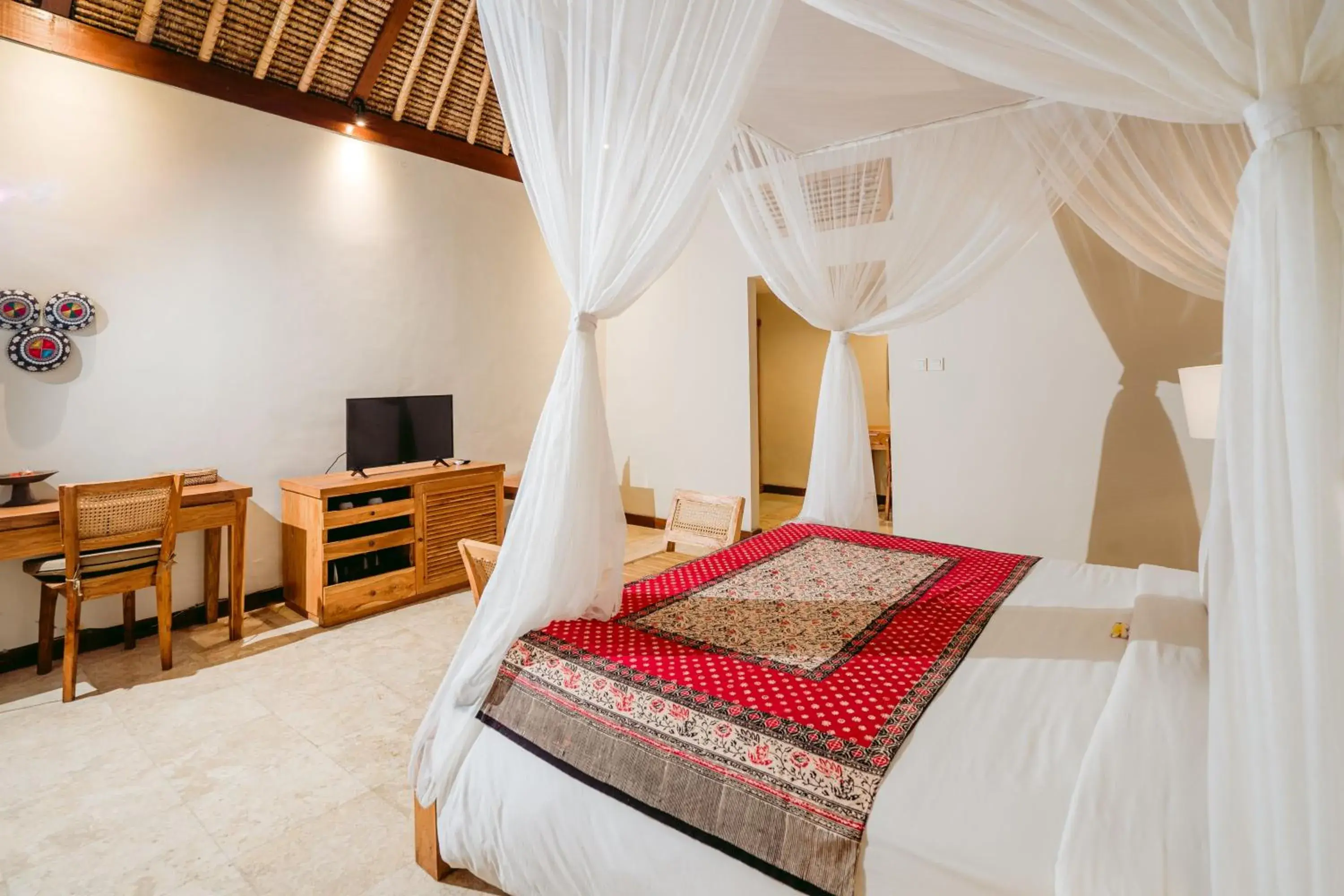 Bed in Pertiwi Resort & Spa