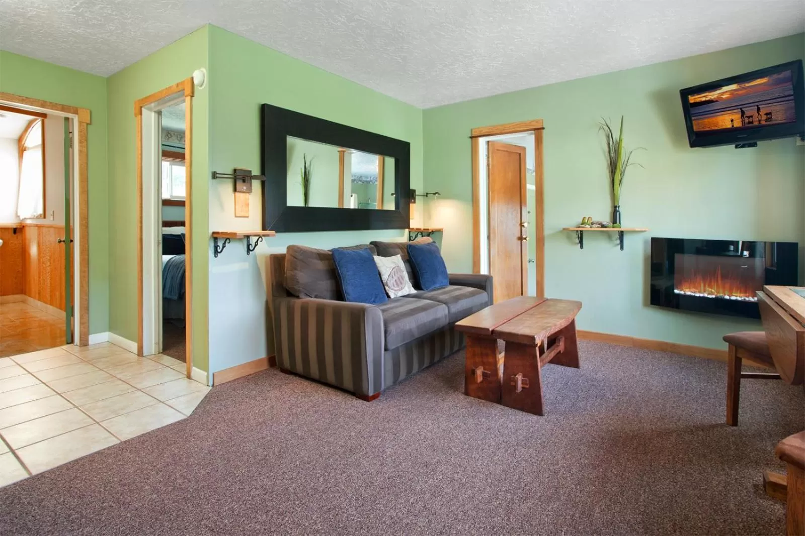 Seating Area in Agate Beach Motel
