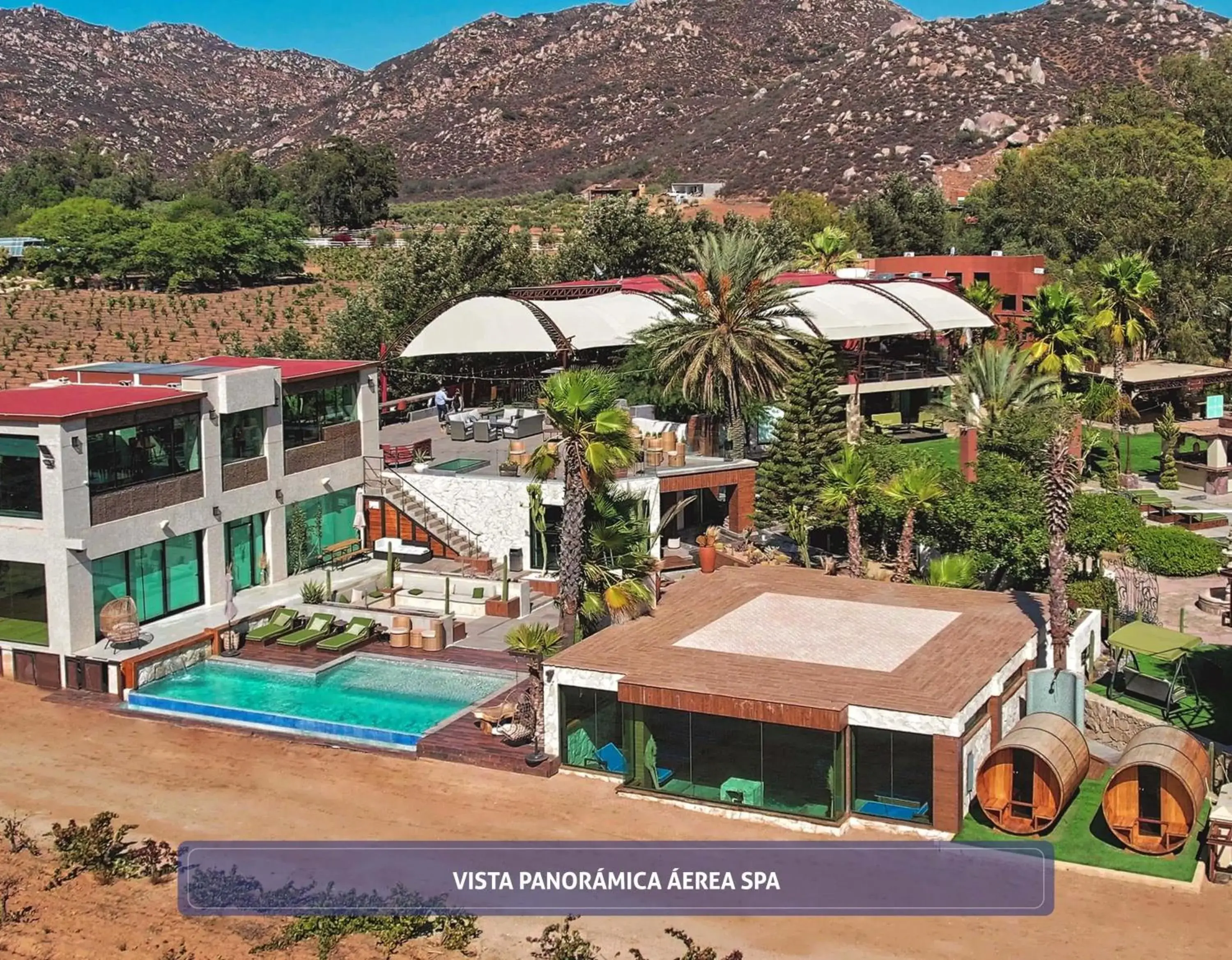 Bird's eye view, Bird's-eye View in Hotel Boutique Valle de Guadalupe