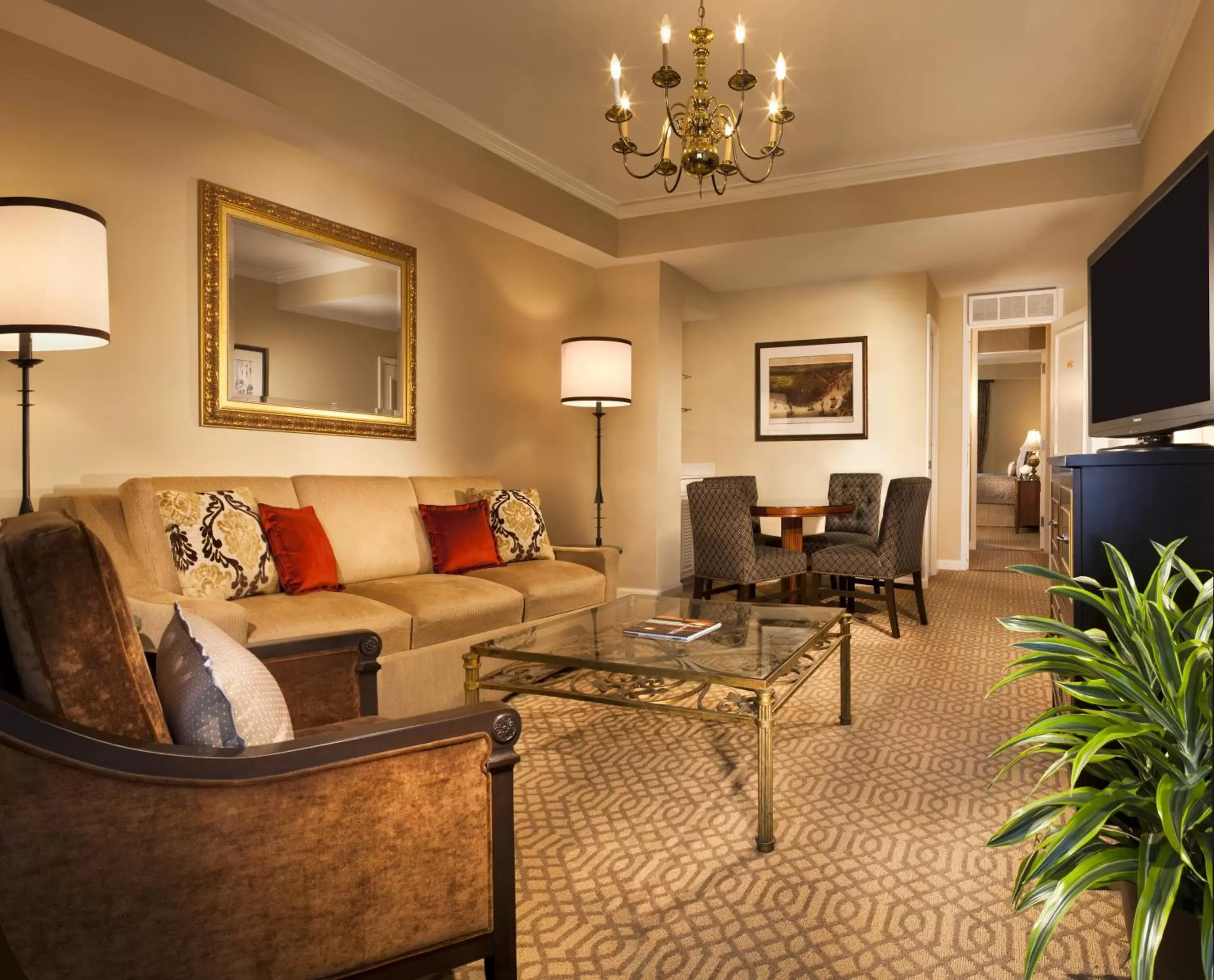 Bedroom, Seating Area in Omni Royal Orleans Hotel