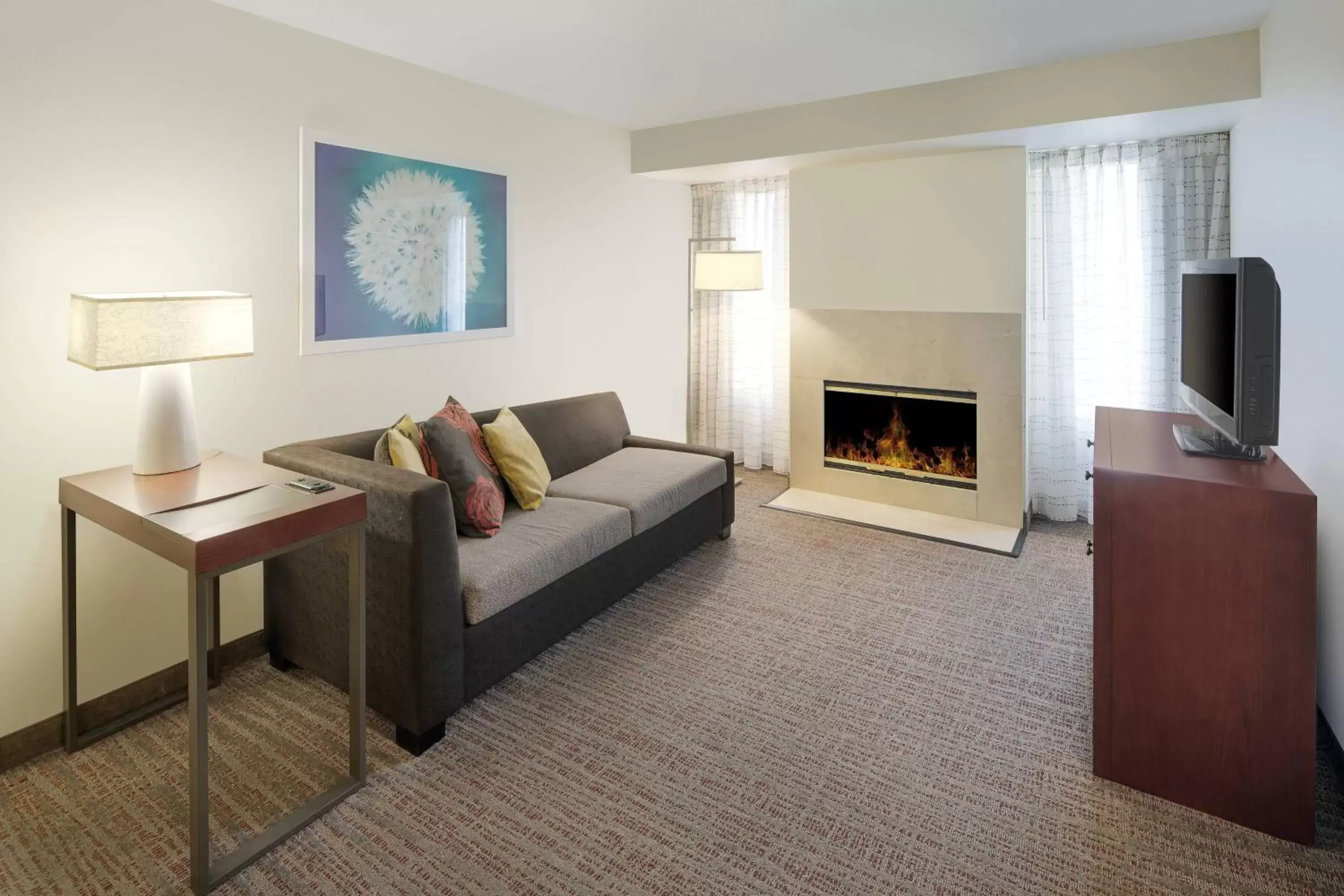 Living room, Seating Area in Residence Inn Indianapolis Airport