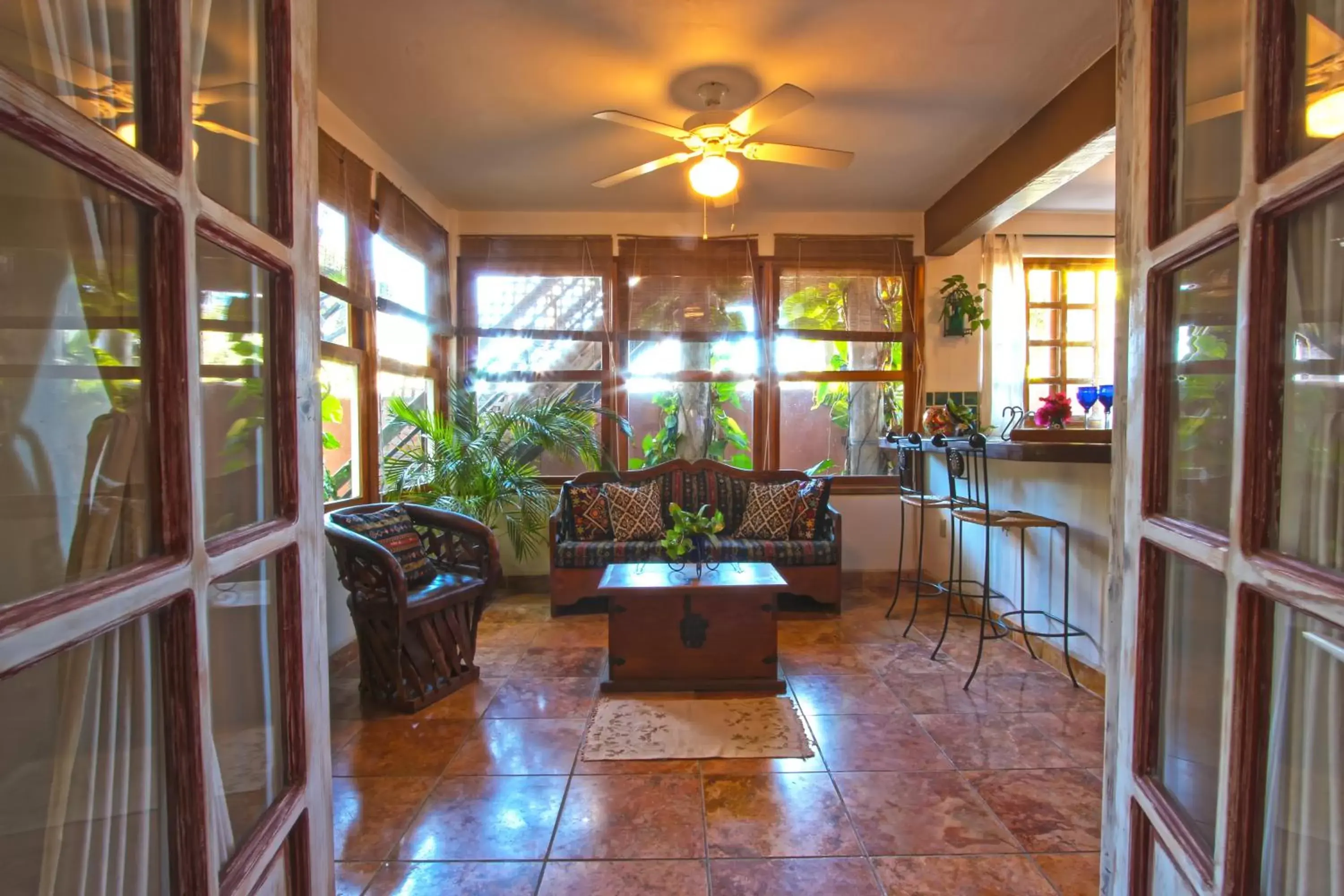 Living room in The Bungalows Hotel