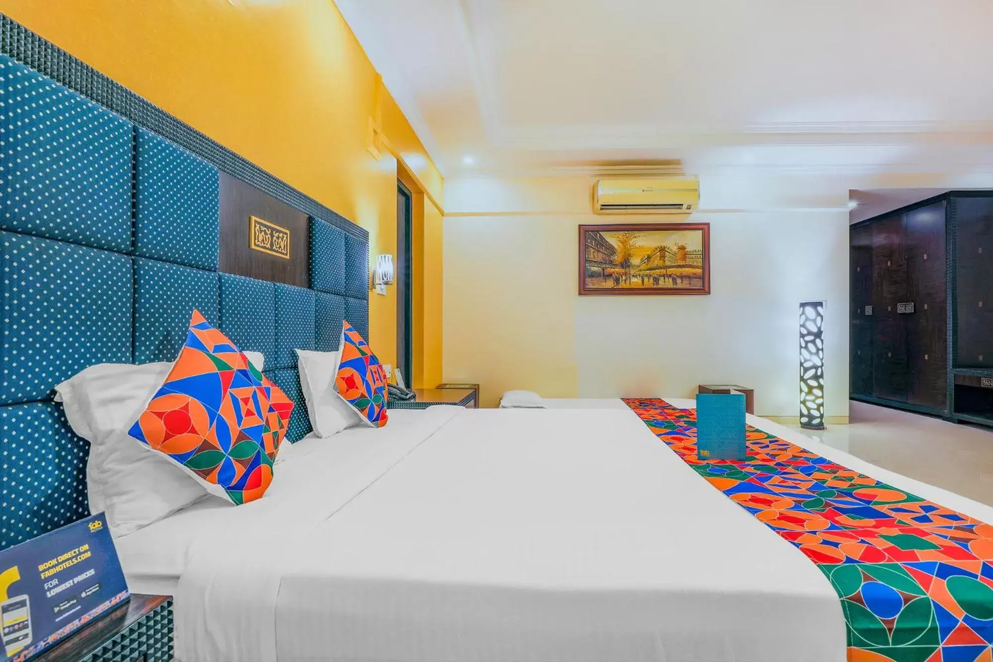 Bedroom, Bed in FabHotel Royal Mirage With Pool & GYM, Candolim Beach