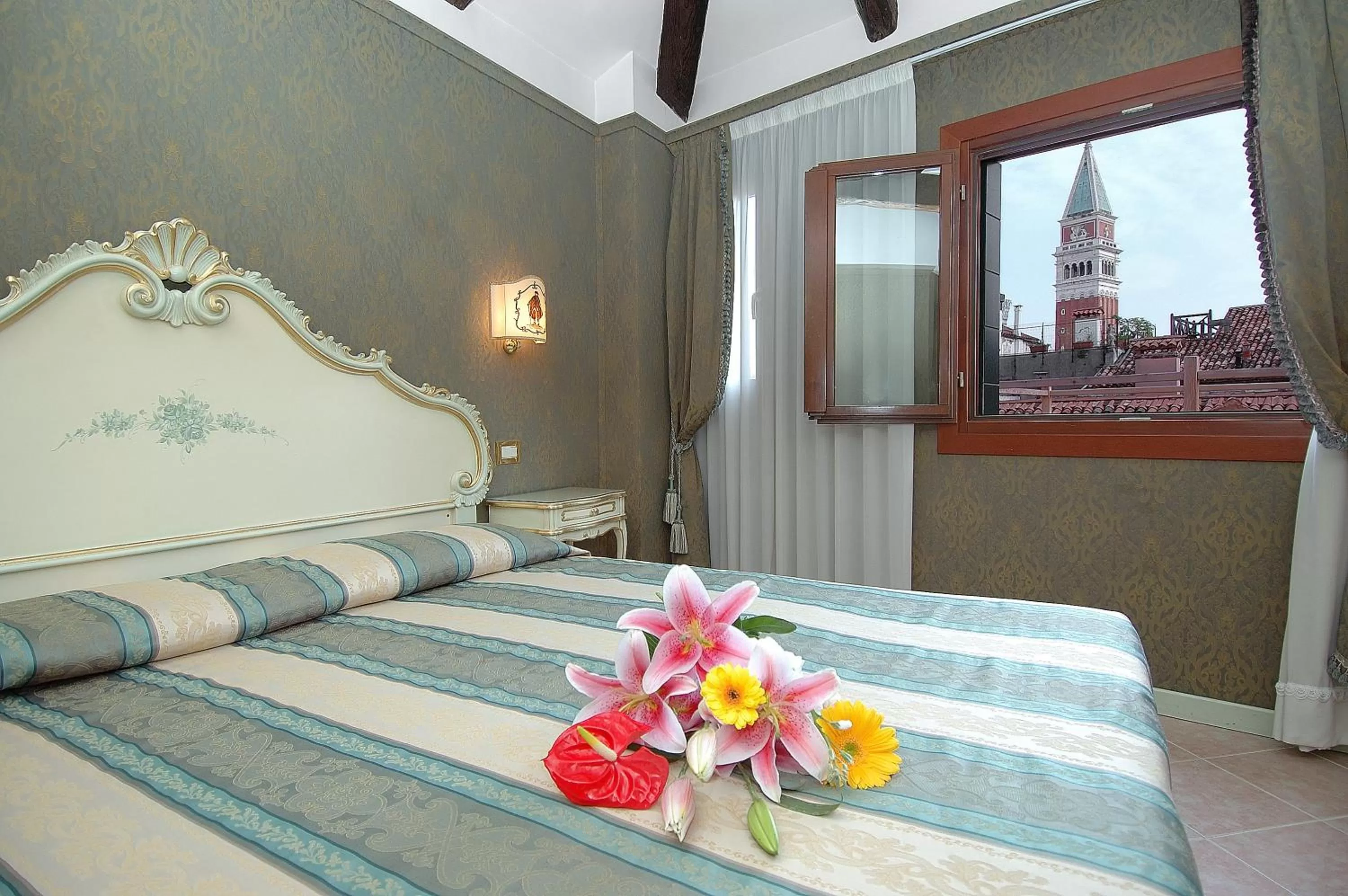 Bed in Antica Locanda al Gambero