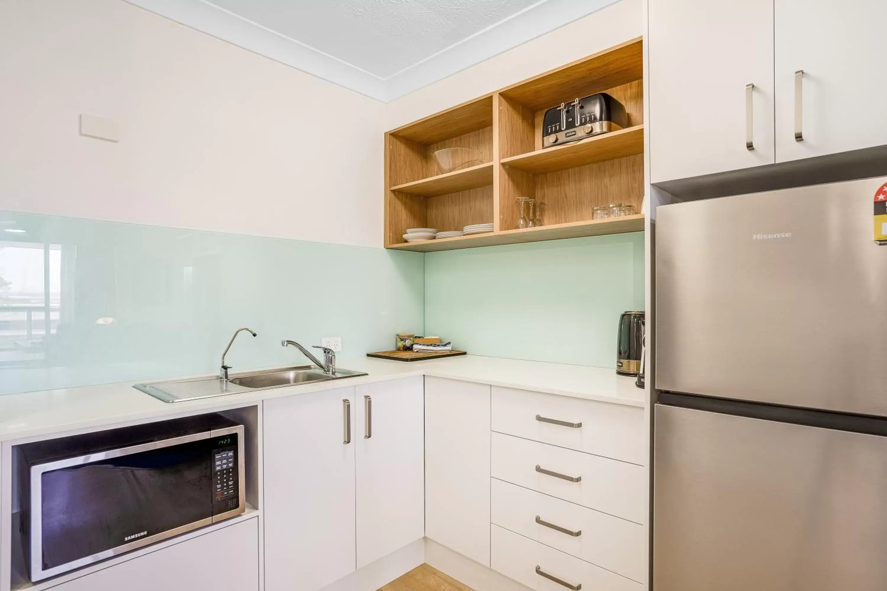 Kitchen or kitchenette, Kitchen/Kitchenette in Nelson Towers Motel & Apartments