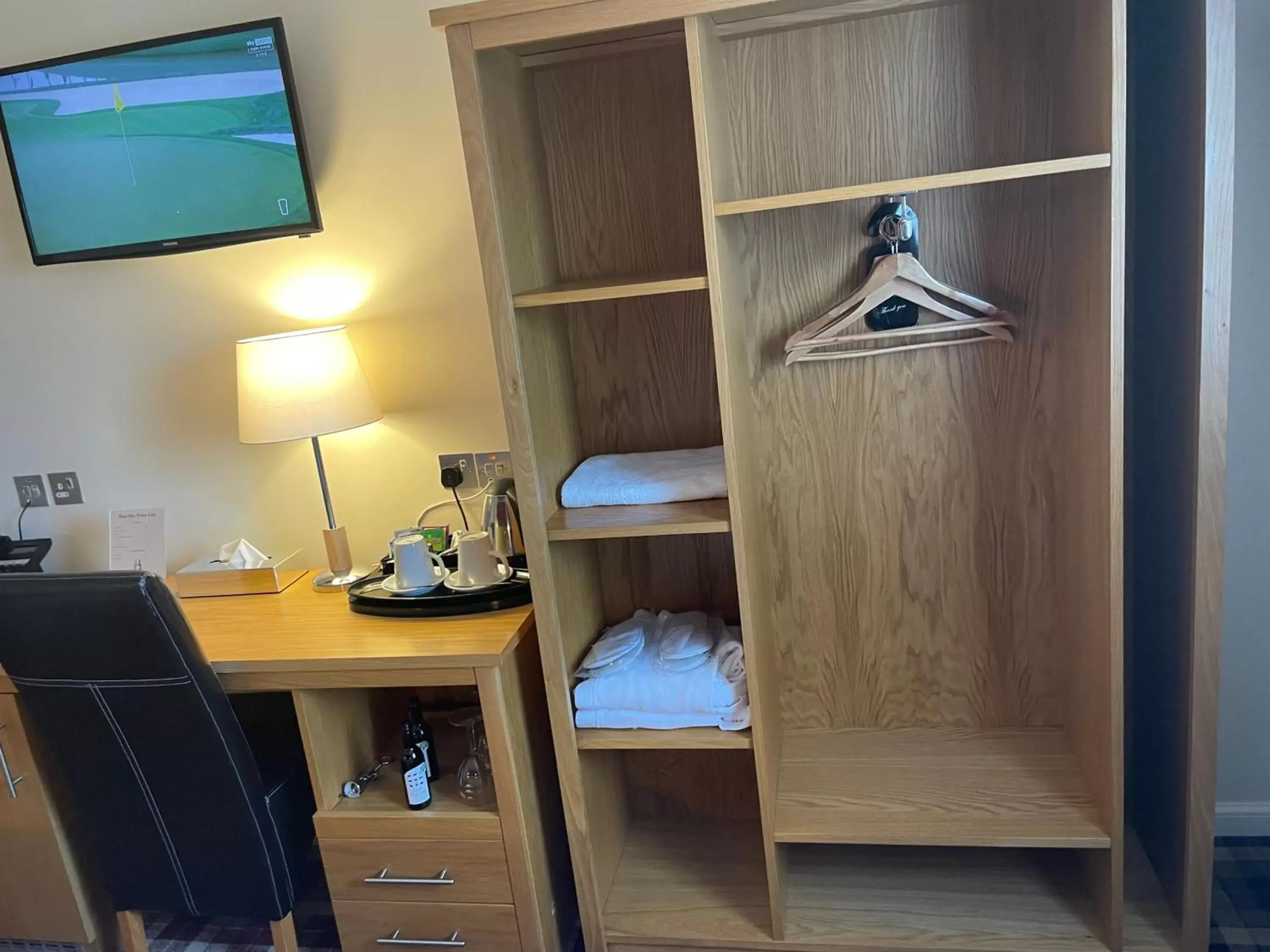 wardrobe, TV/Entertainment Center in 19th Hole Hotel, Carnoustie